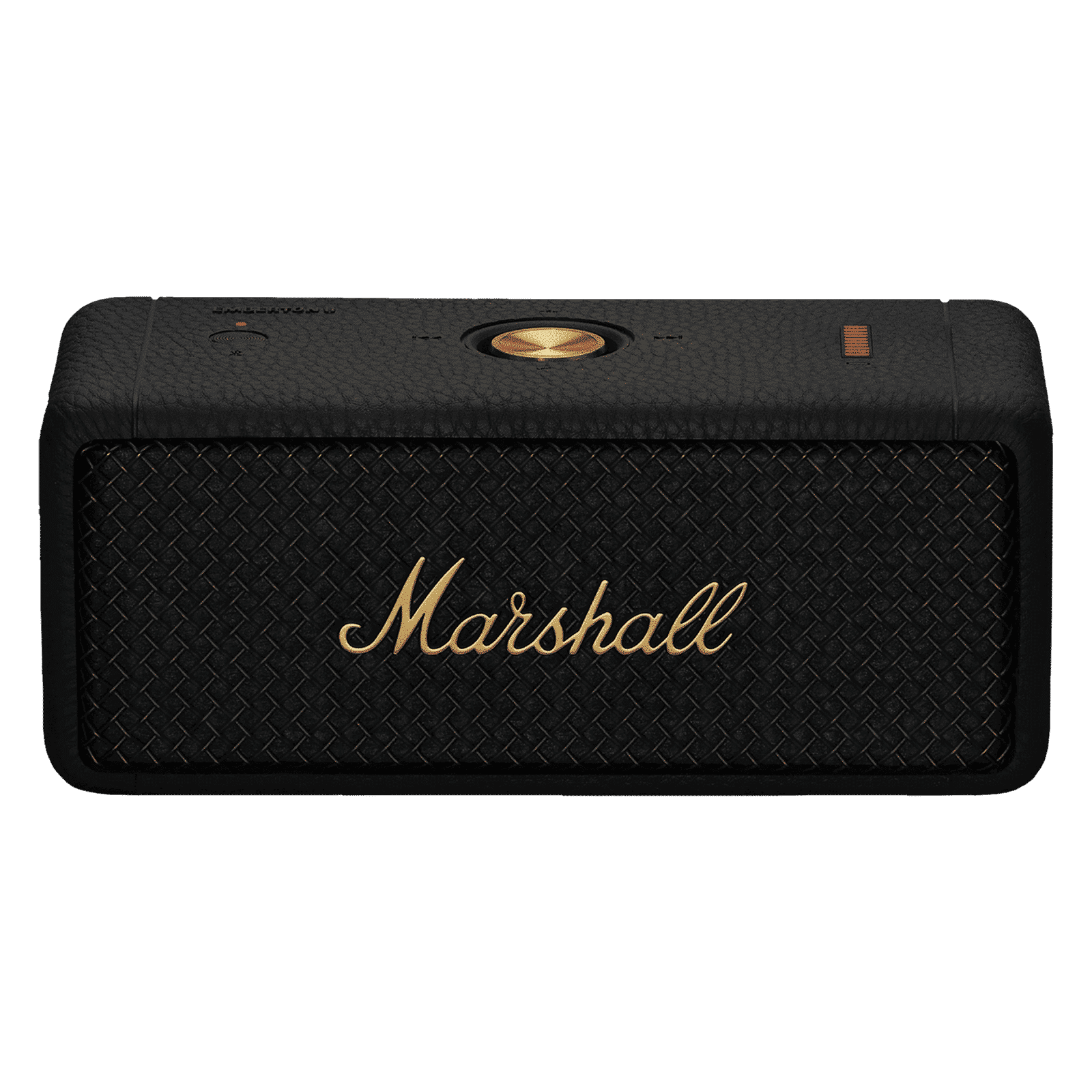 Marshall Emberton II 20W Portable Bluetooth Speaker (IP67 Water Resistant, Multi-directional Control Knob, Stereo Channel, Black & Brass) Marshall Emberton II 20W Portable Bluetooth Speaker (IP67 Water Resistant, Multi-directional Control Knob, Stereo Channel, Black & Brass)_1