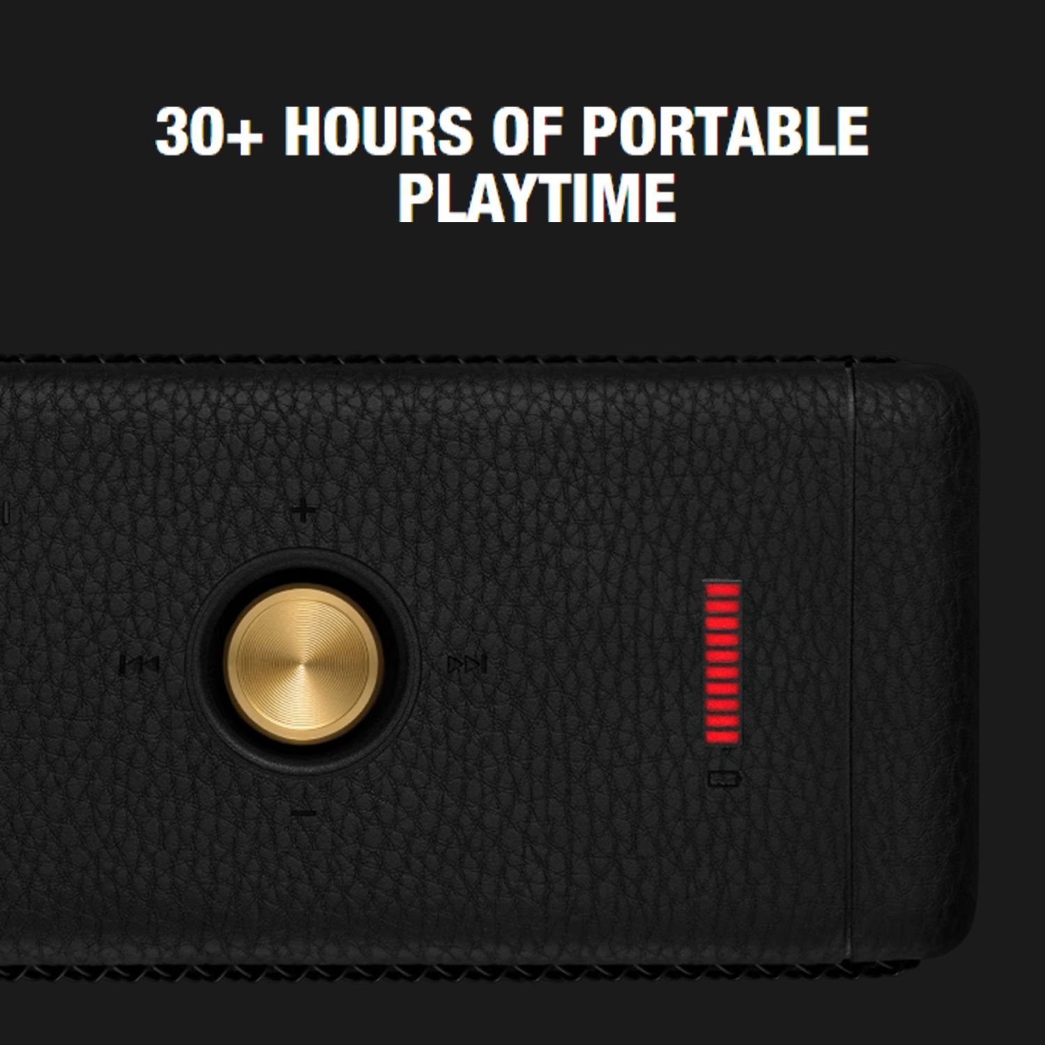 Marshall Emberton II 20W Portable Bluetooth Speaker (IP67 Water Resistant, Multi-directional Control Knob, Stereo Channel, Black & Brass)_19