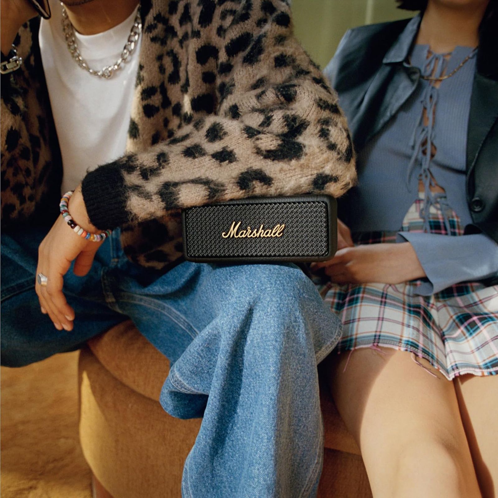 Marshall Emberton II 20W Portable Bluetooth Speaker (IP67 Water Resistant, Multi-directional Control Knob, Stereo Channel, Black & Brass) Marshall Emberton II 20W Portable Bluetooth Speaker (IP67 Water Resistant, Multi-directional Control Knob, Stereo Channel, Black & Brass)_20