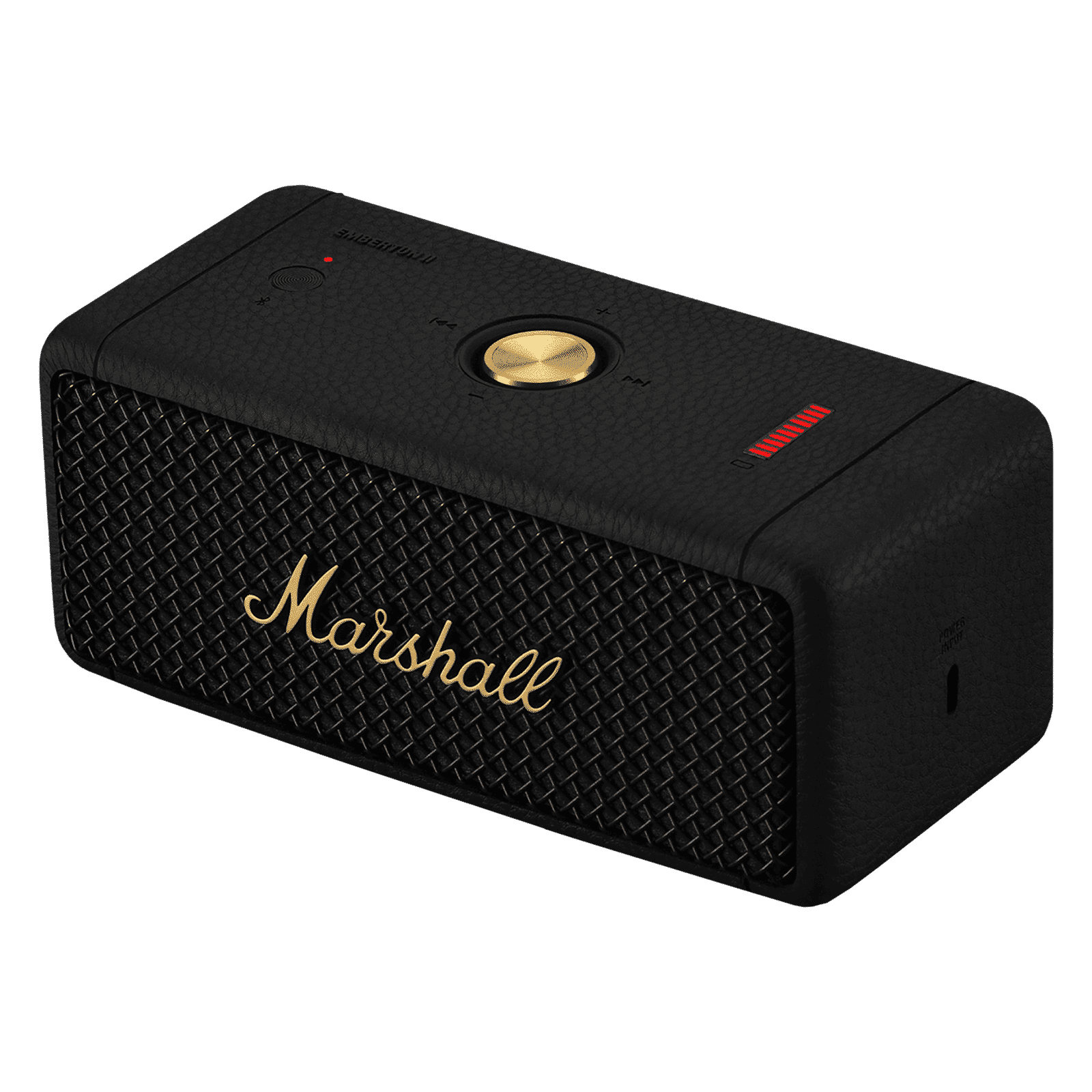 Marshall Emberton II 20W Portable Bluetooth Speaker (IP67 Water Resistant, Multi-directional Control Knob, Stereo Channel, Black & Brass) Marshall Emberton II 20W Portable Bluetooth Speaker (IP67 Water Resistant, Multi-directional Control Knob, Stereo Channel, Black & Brass)_7
