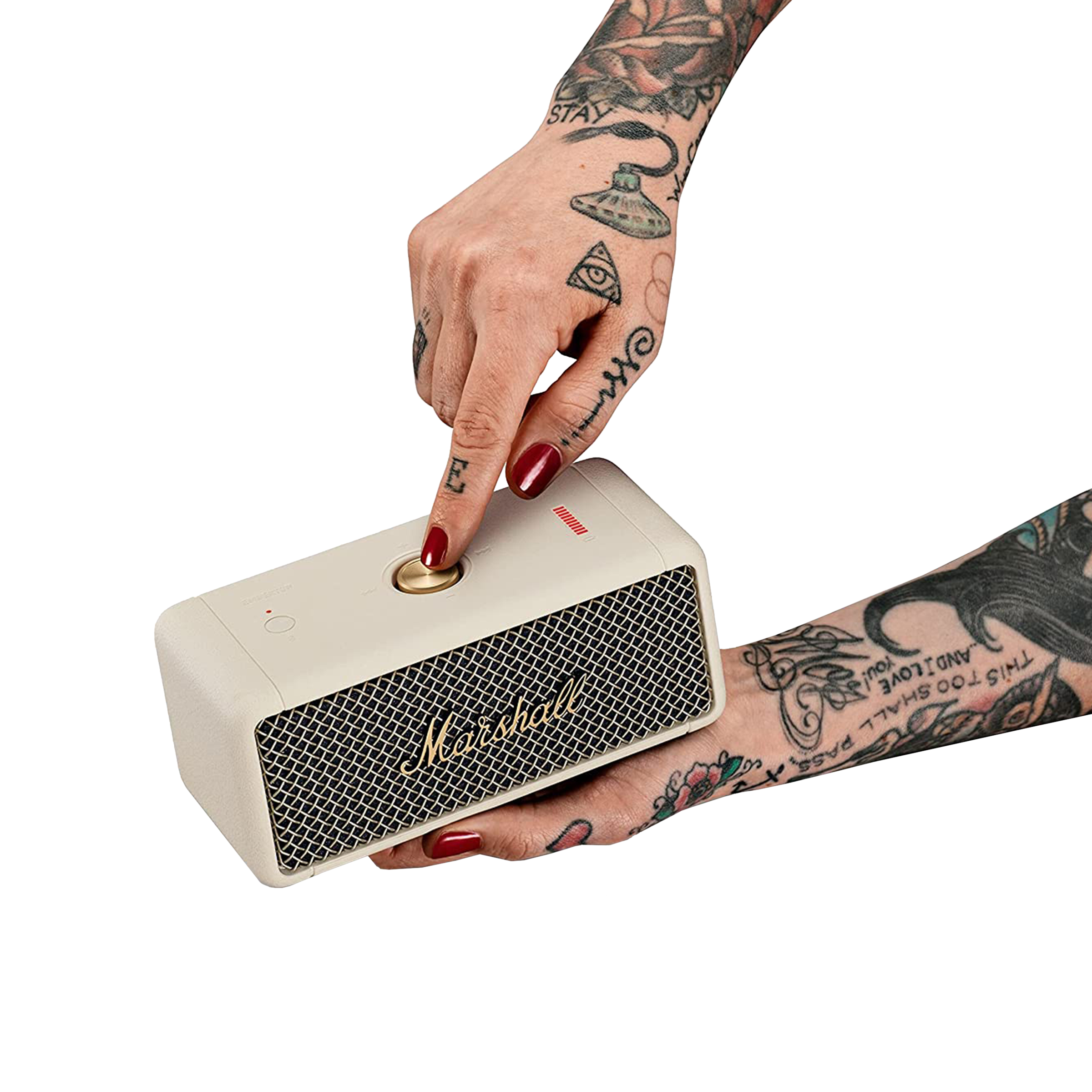 Marshall Emberton II 20W Portable Bluetooth Speaker (IP67 Water Resistant, IP67 Dust Resistant, Stereo Channel, Brass Cream)_17