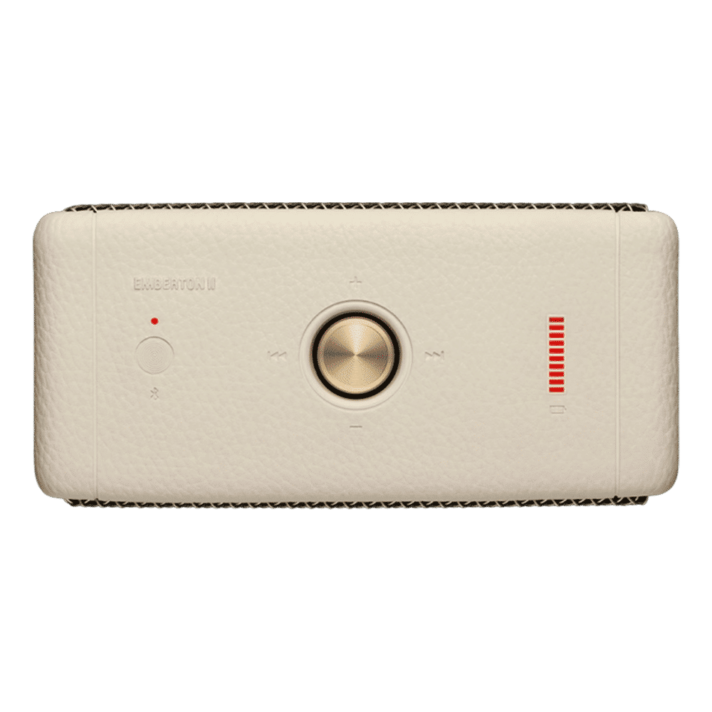 Marshall Emberton II 20W Portable Bluetooth Speaker (IP67 Water Resistant, IP67 Dust Resistant, Stereo Channel, Brass Cream)_4