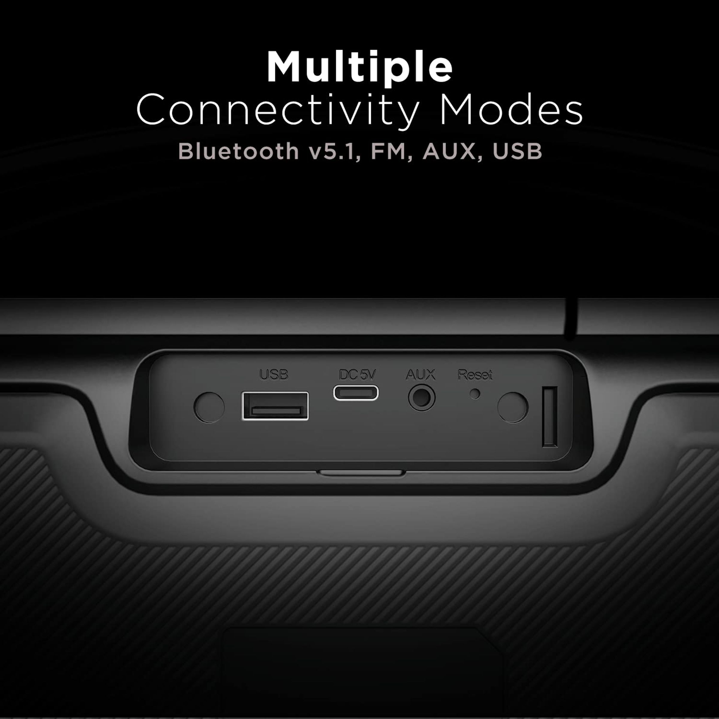 boAt Party Pal 50 20W Portable Bluetooth Speaker (IPX5 Water Resistant, 2.1 Channel, Black)_4