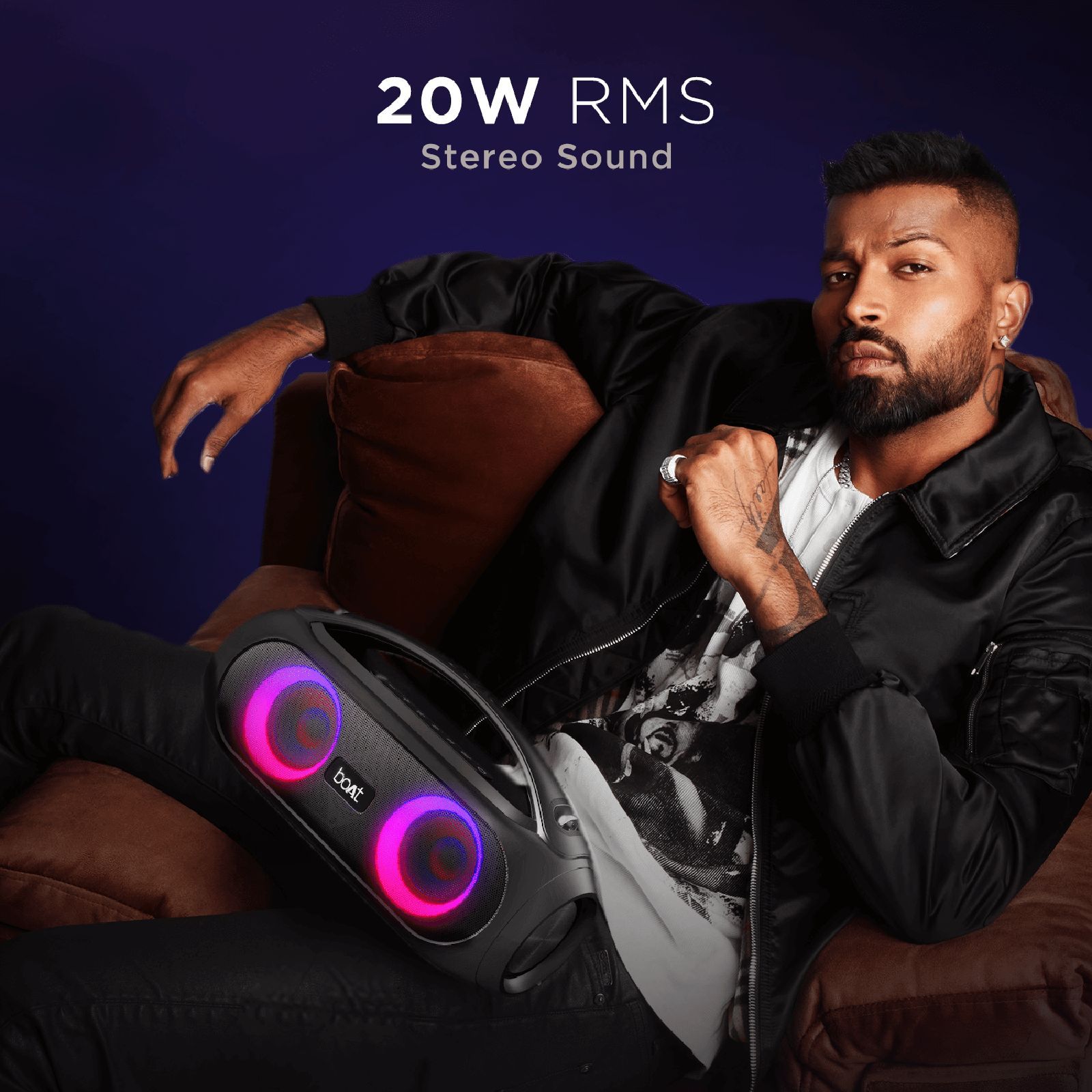 boAt Party Pal 50 20W Portable Bluetooth Speaker (IPX5 Water Resistant, 2.1 Channel, Black)_6