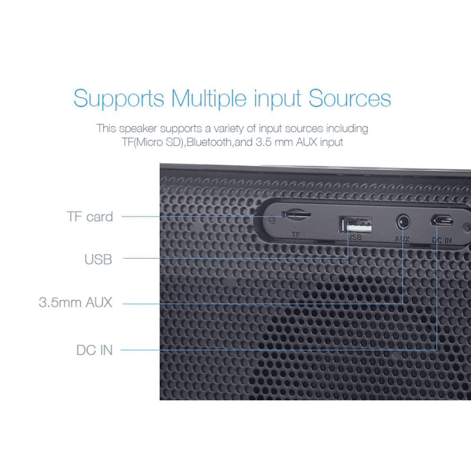 F&D 12W Portable Bluetooth Speaker (Surround Sound, Black)_4