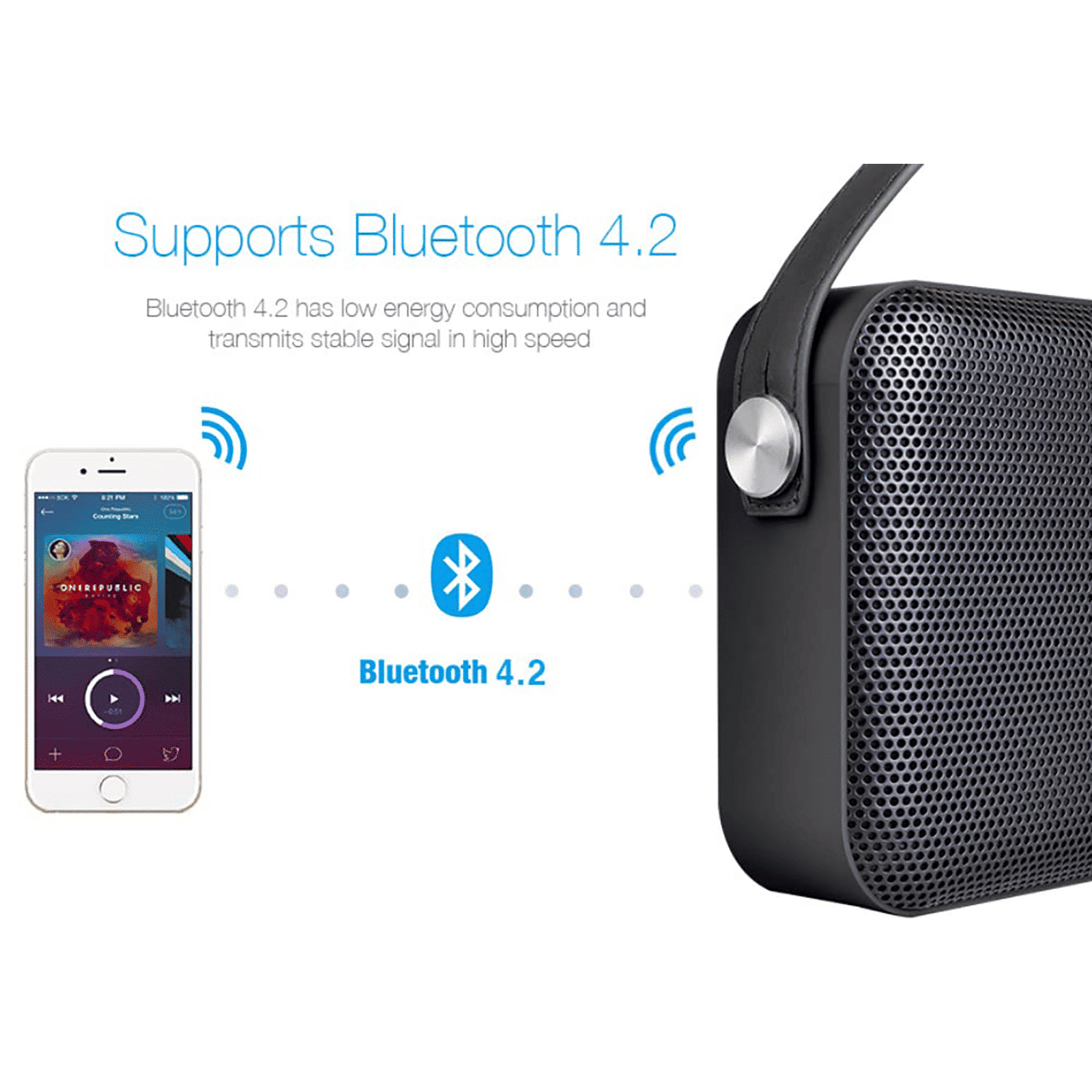 F&D 12W Portable Bluetooth Speaker (Surround Sound, Black)_6