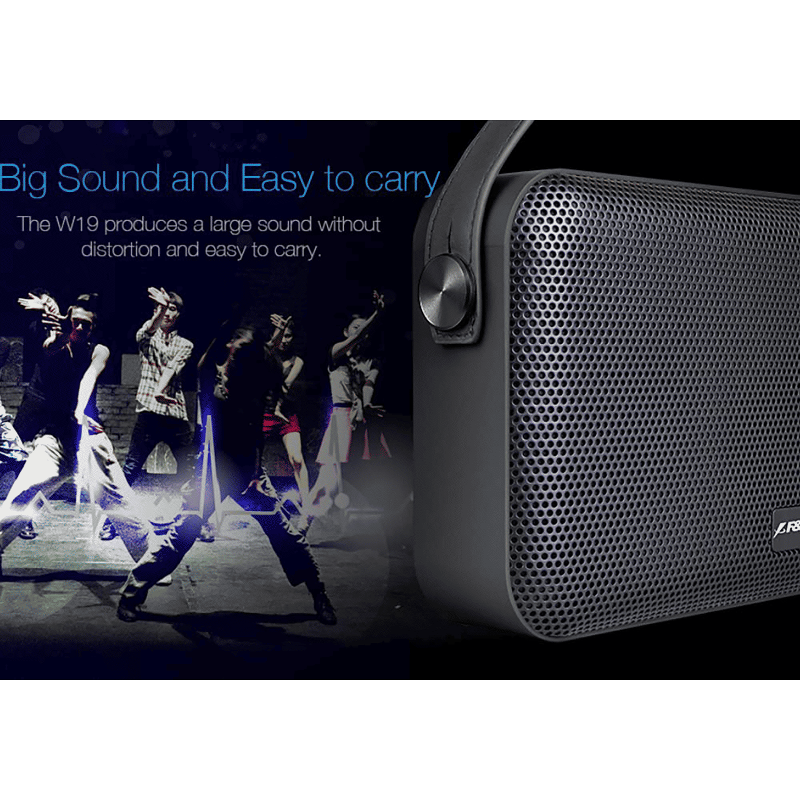 F&D 12W Portable Bluetooth Speaker (Surround Sound, Black)_9