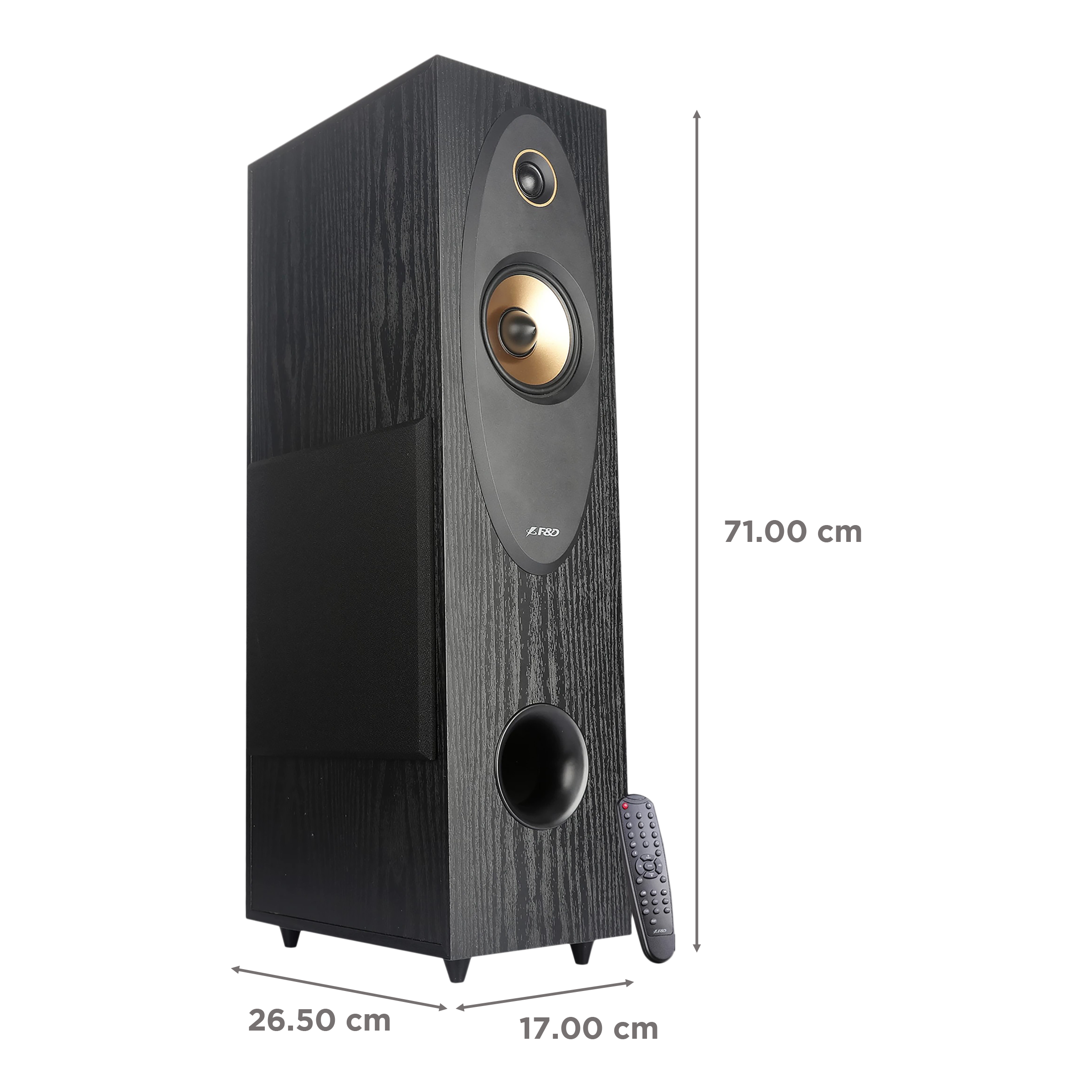 F&D 80W Bluetooth Party Speaker (Surround Sound, 2.0 Channel, Black)_3