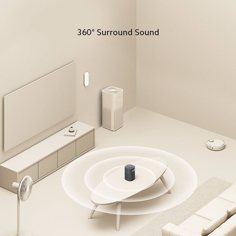Xiaomi L05G with Google Assistant Compatible Smart Wi-Fi Speaker (360 Degree Surround Sound, Black)_9