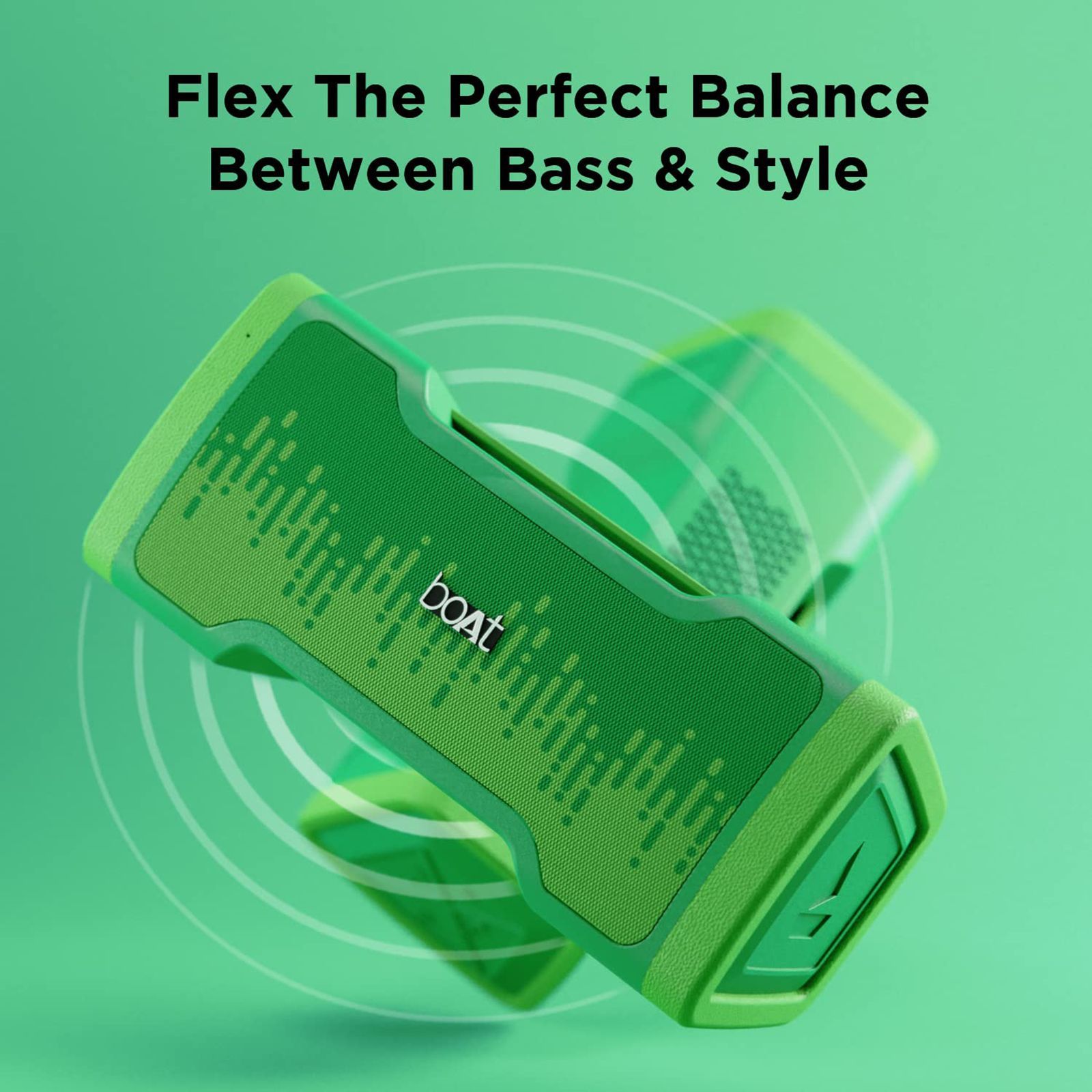 boAt Stone 1000v2 14 Watts Portable Bluetooth Speaker (IPX5 Water & Splash Resistance, Goblin Green)_6