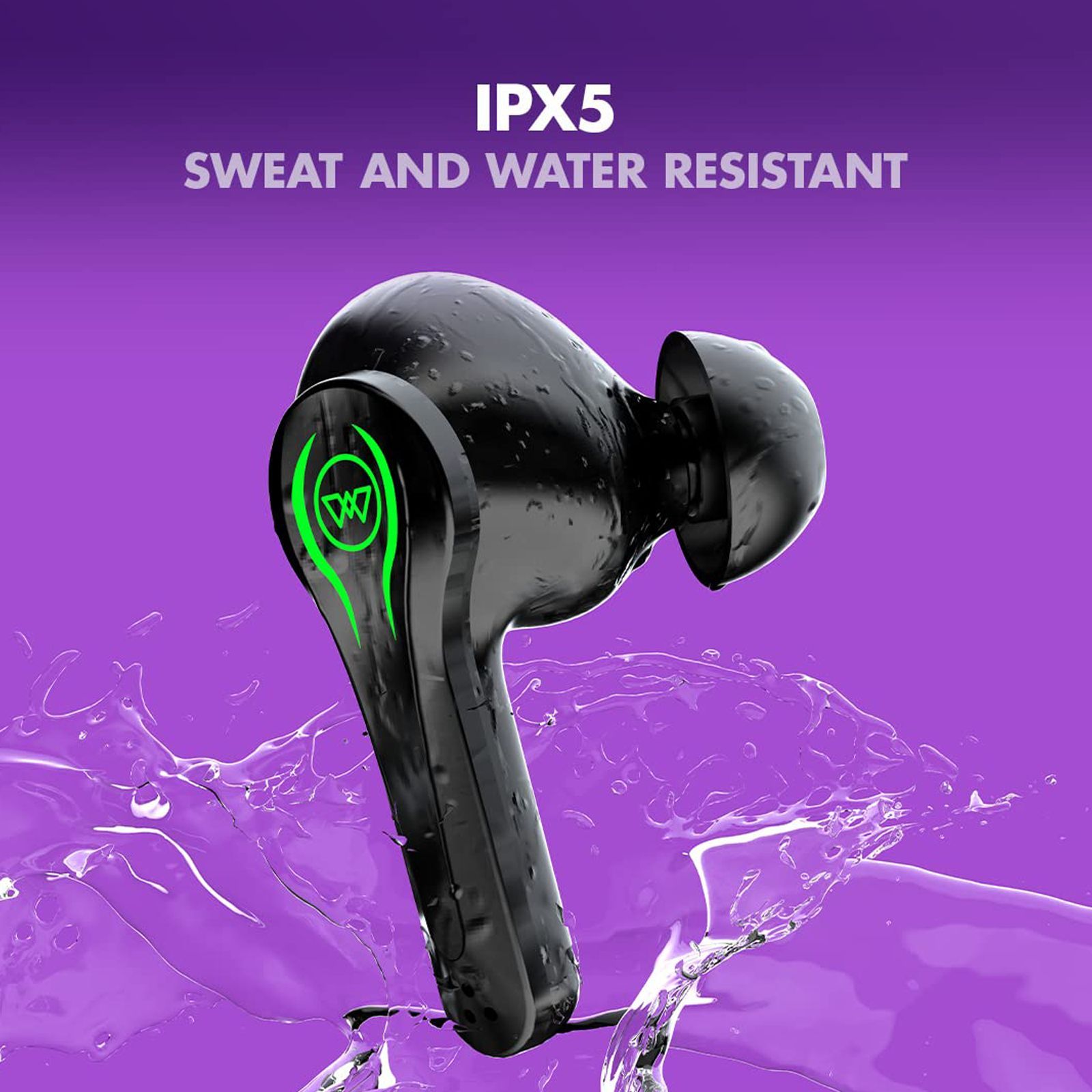 WINGS Phantom TWS Earbuds with Passive Noise Cancellation (IPX5 Sweat & Water Resistant, 30 Hours Playback, Black) WINGS Phantom TWS Earbuds with Passive Noise Cancellation (IPX5 Sweat & Water Resistant, 30 Hours Playback, Black)_16