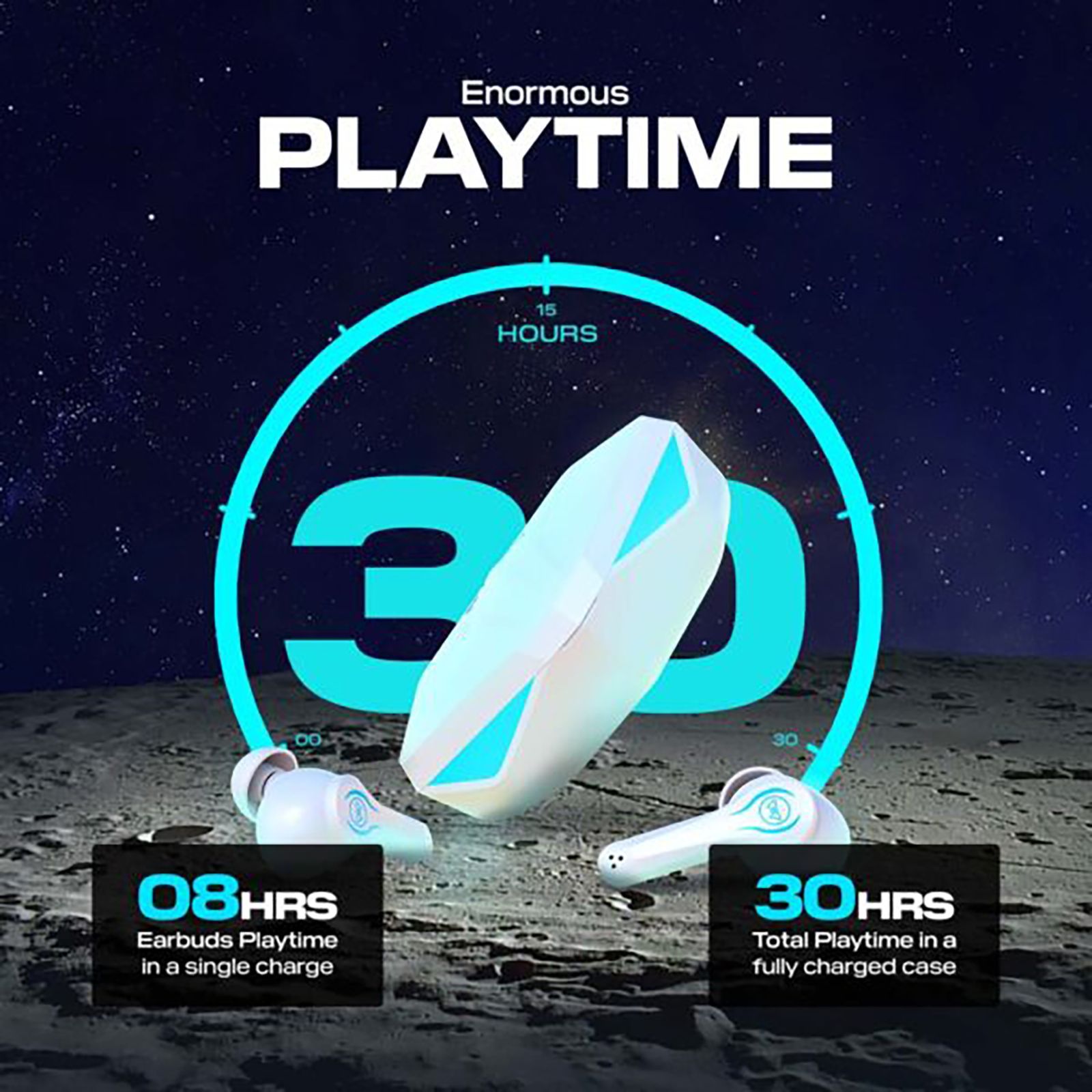 WINGS Phantom TWS Earbuds with Passive Noise Cancellation (IPX5 Sweat & Water Resistant, 30 Hours Playback, White)_7