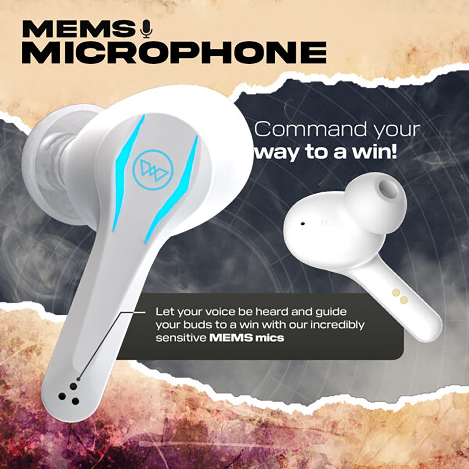 WINGS Phantom Pro TWS Earbuds with Active Noise Cancellation (IPX5 Water Resistant, 40 Hours Playtime, White)_12