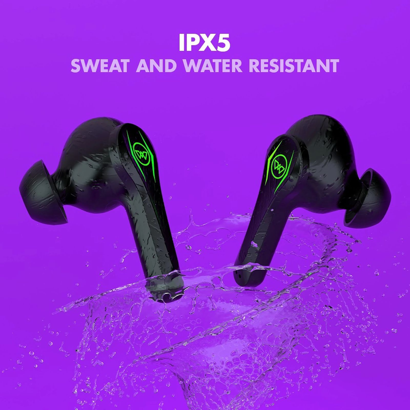 WINGS Phantom Pro TWS Earbuds with Environmental Noise Cancellation (IPX5 Water Resistant, 40 Hours Playtime, Black)_8