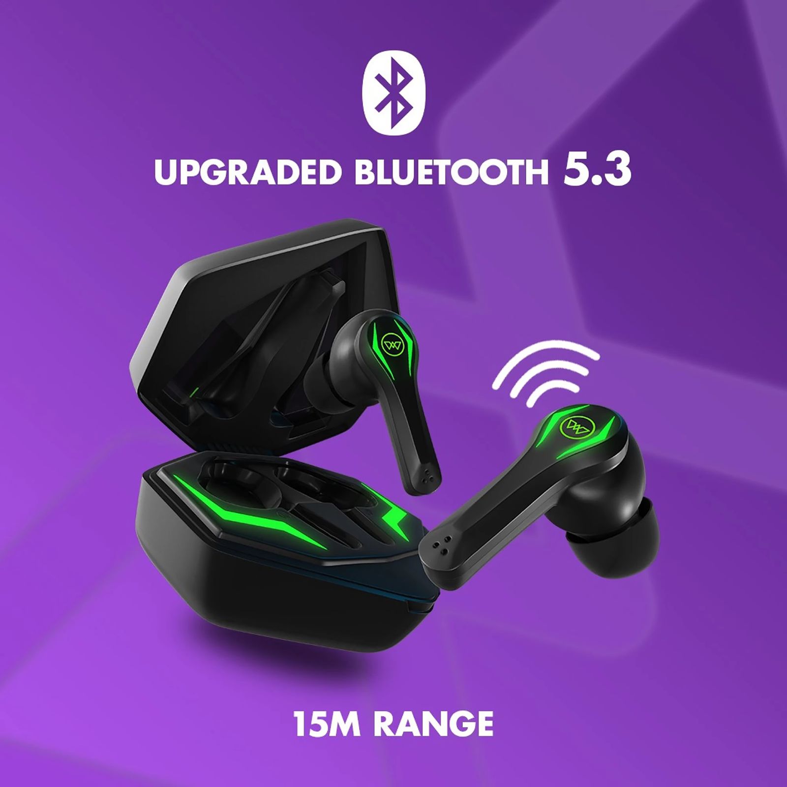 WINGS Phantom Pro TWS Earbuds with Environmental Noise Cancellation (IPX5 Water Resistant, 40 Hours Playtime, Black)_6