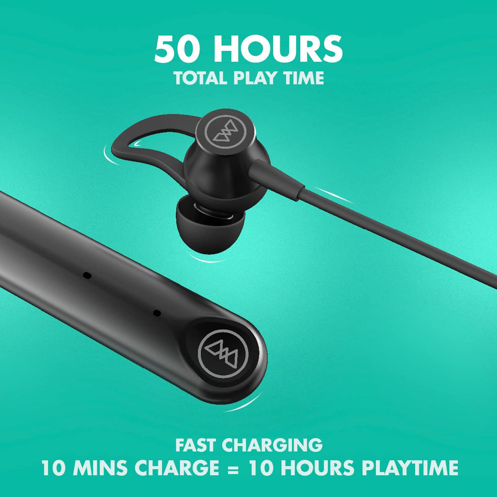 WINGS Phantom 205 Neckband with Environmental Noise Cancellation (IPX5 Sweat & Water Resistant, Gaming Mode, Black)_9