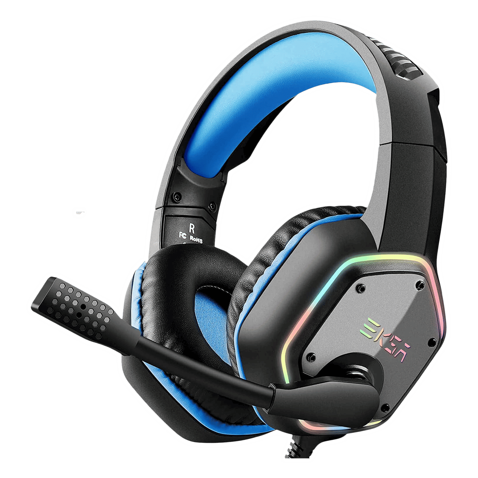 EKSA E1000 Wired Gaming Headset with Noise Isolation (7.1 Virtual Surround Sound, Over Ear, Blue) EKSA E1000 Wired Gaming Headset with Noise Isolation (7.1 Virtual Surround Sound, Over Ear, Blue)_1