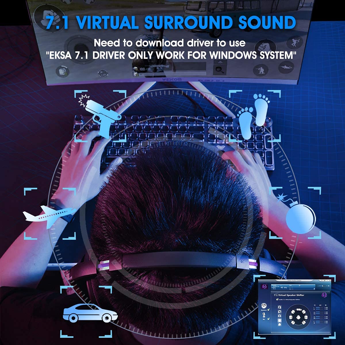 EKSA E3 Wired Gaming Headset (7.1 Surround Sound, Over Ear, Purple) EKSA E3 Wired Gaming Headset (7.1 Surround Sound, Over Ear, Purple)_11