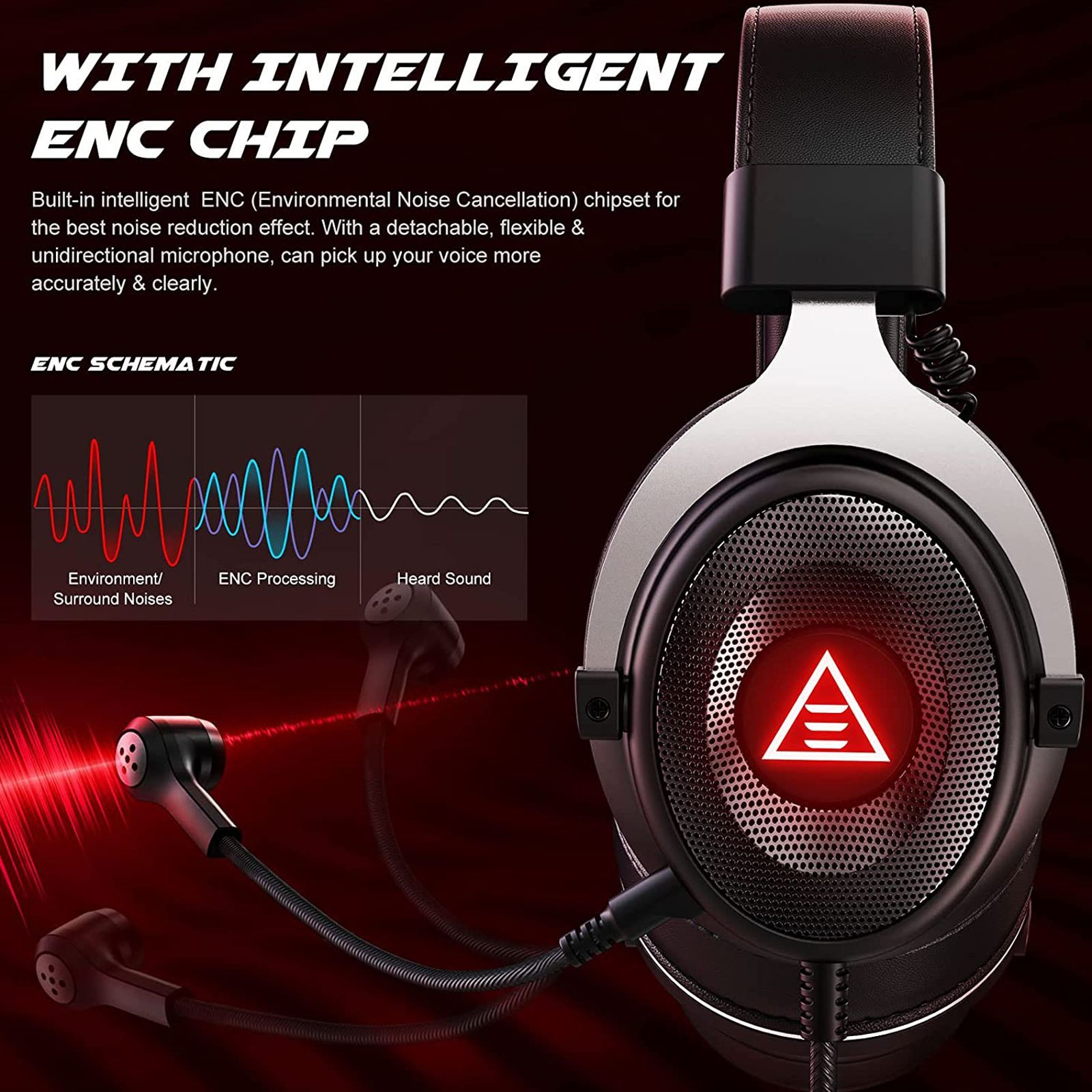 EKSA E900 Plus Wired Gaming Headset with Environmental Noise Cancellation (7.1 Surround Sound, Over Ear, Blue)_5