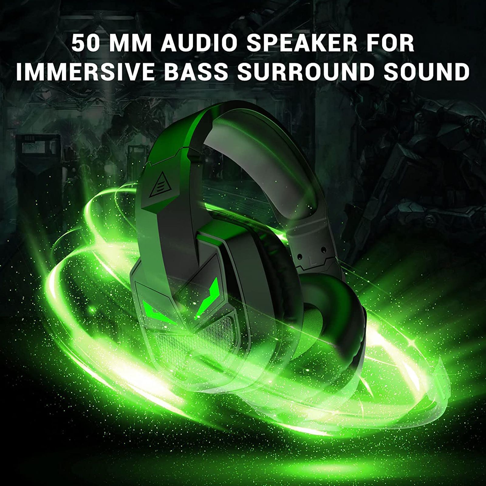 EKSA E7000 Fenrir Wired Gaming Headset with Noise Isolation (Surround Sound, Over Ear, Black)_3