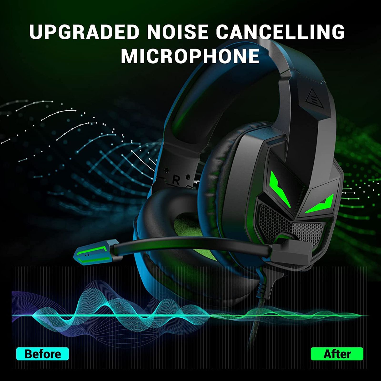 EKSA E7000 Fenrir Wired Gaming Headset with Noise Isolation (Surround Sound, Over Ear, Black)_4
