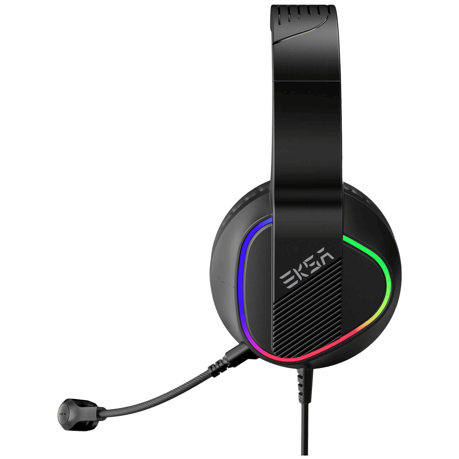 EKSA E400 Wired Gaming Headset (3D Stereo Sound, On Ear, Black)_5