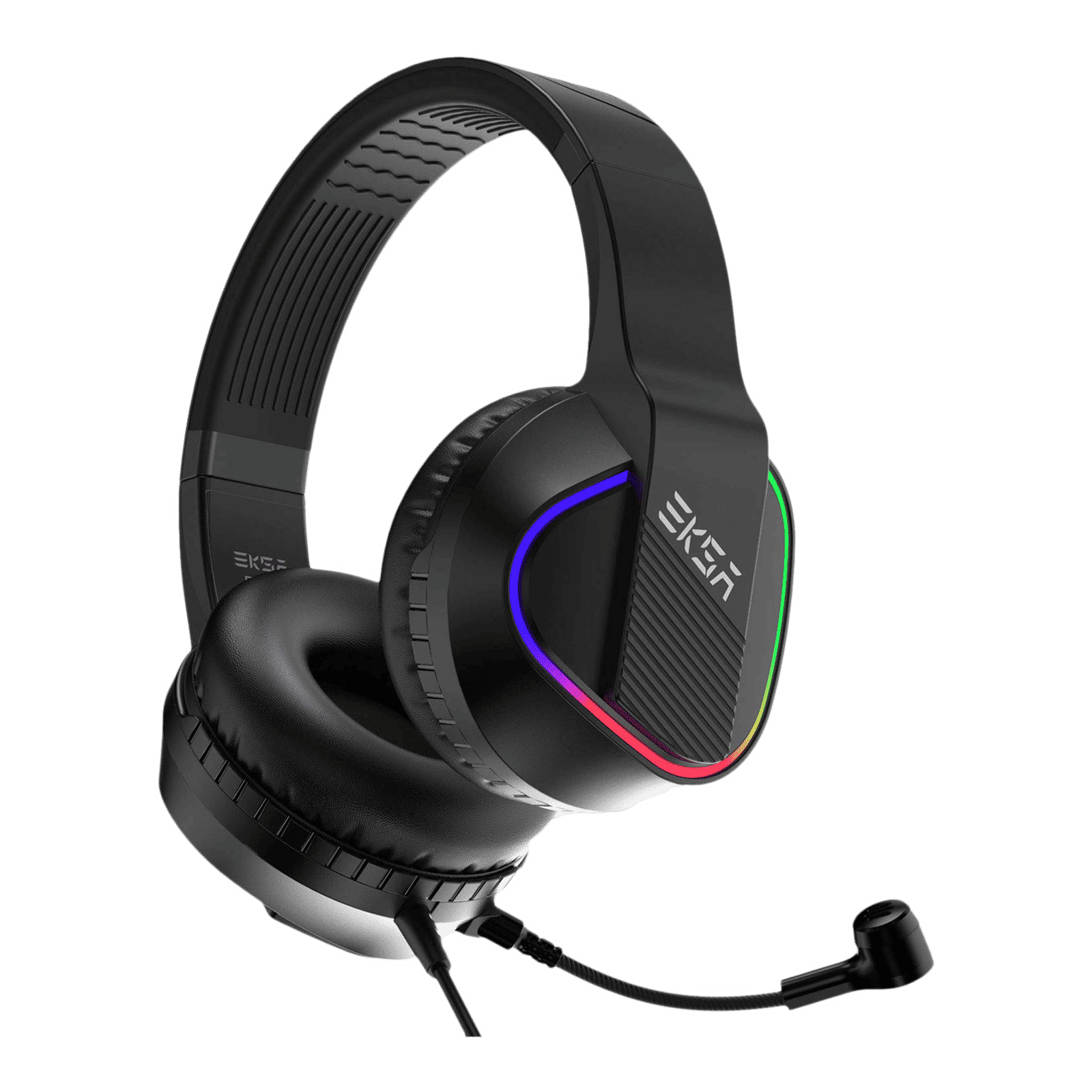 EKSA E400 Wired Gaming Headset (3D Stereo Sound, On Ear, Black)_3