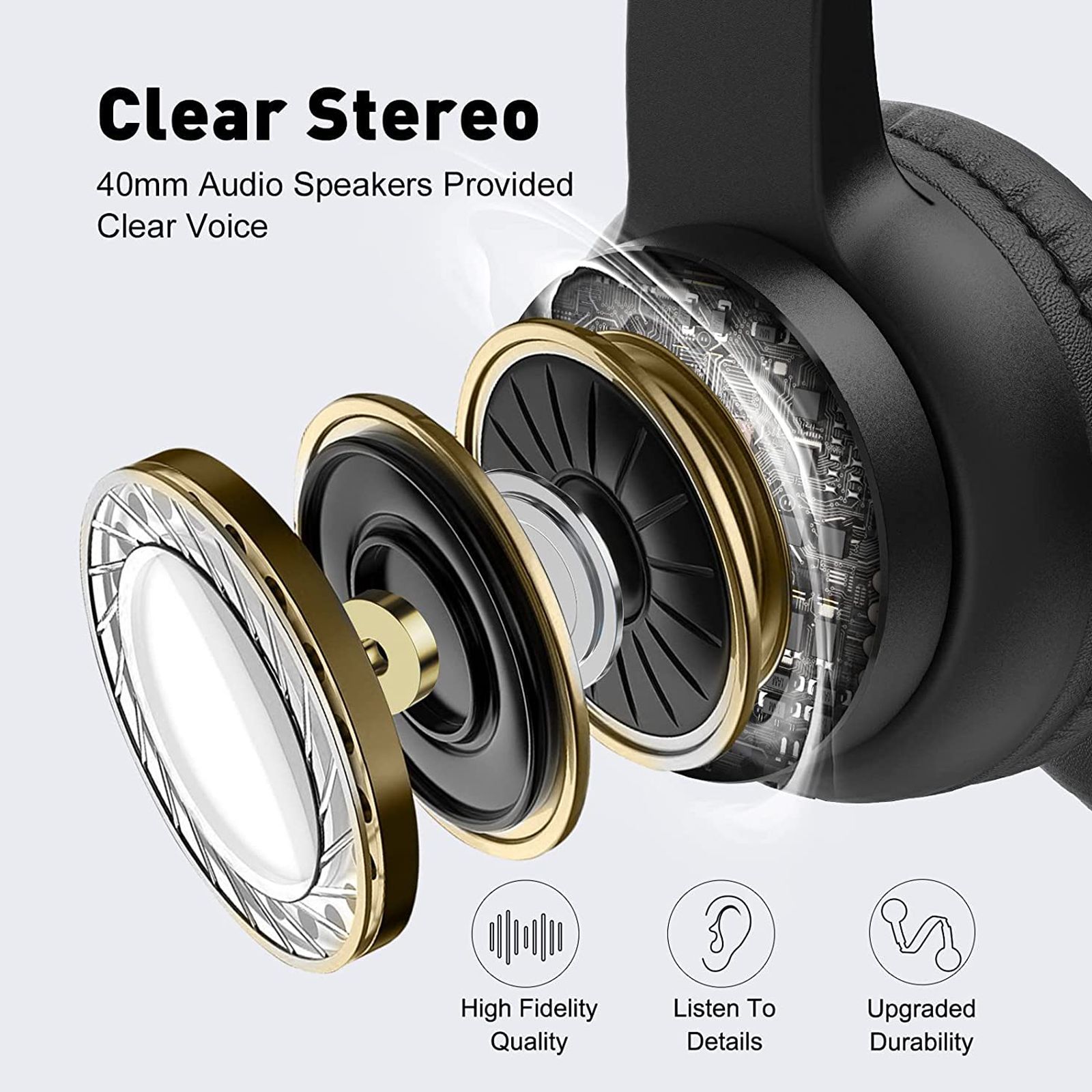 EKSA H12 Wired Gaming Headset (Stereo Sound, Over Ear, Black)_6