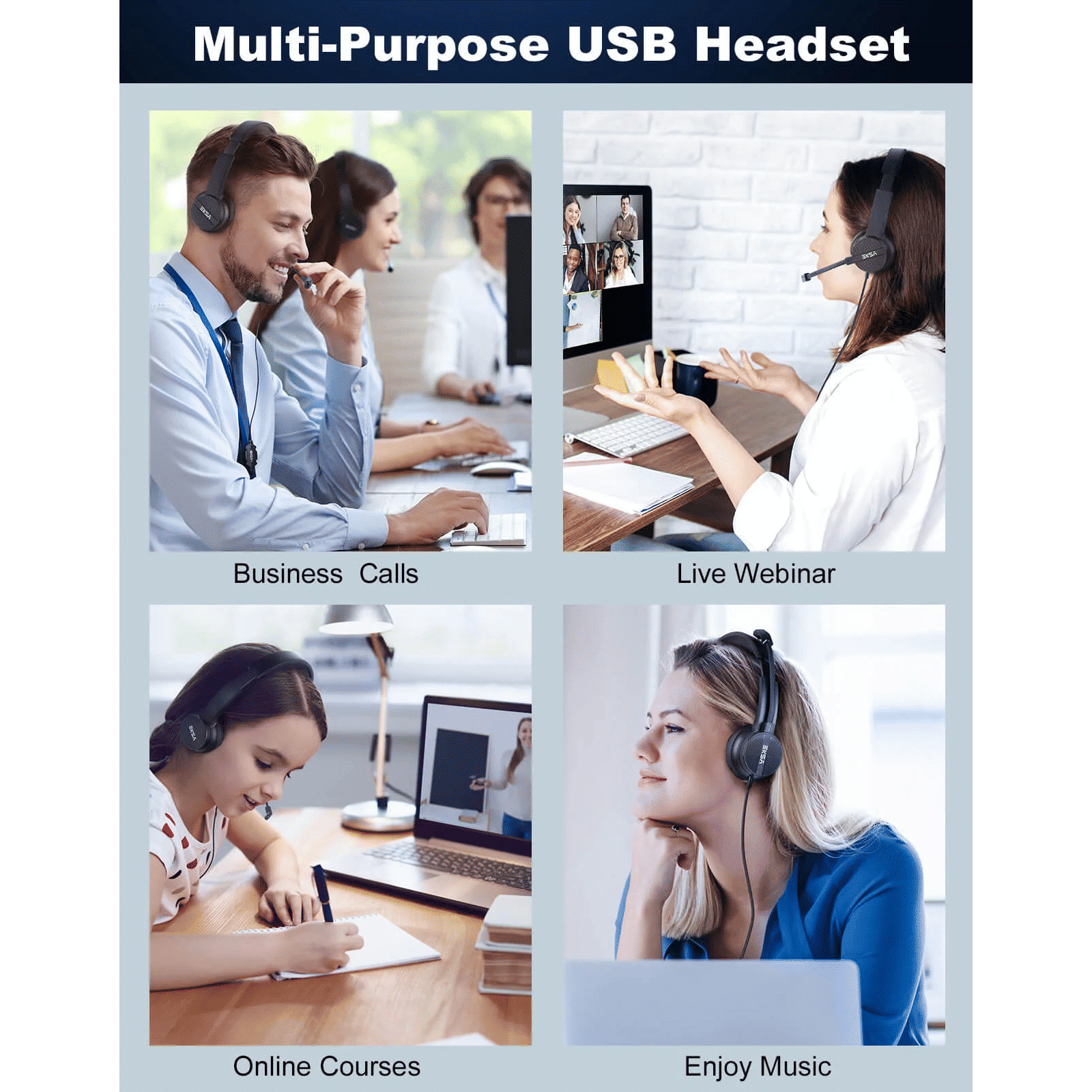 EKSA H12E Wired Headset with Mic (Over Ear, Black)_7