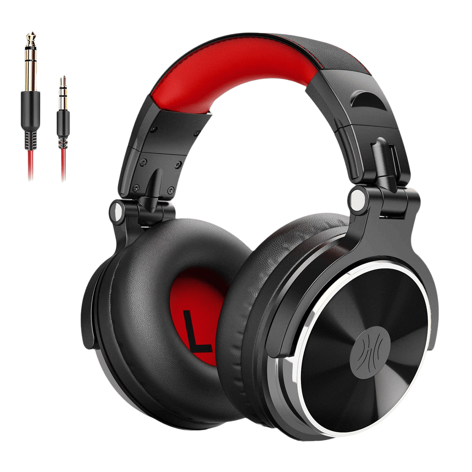 OneOdio Pro 10 PRO10WDBR Wired Headphone with Mic (On Ear, Black & Red)_1