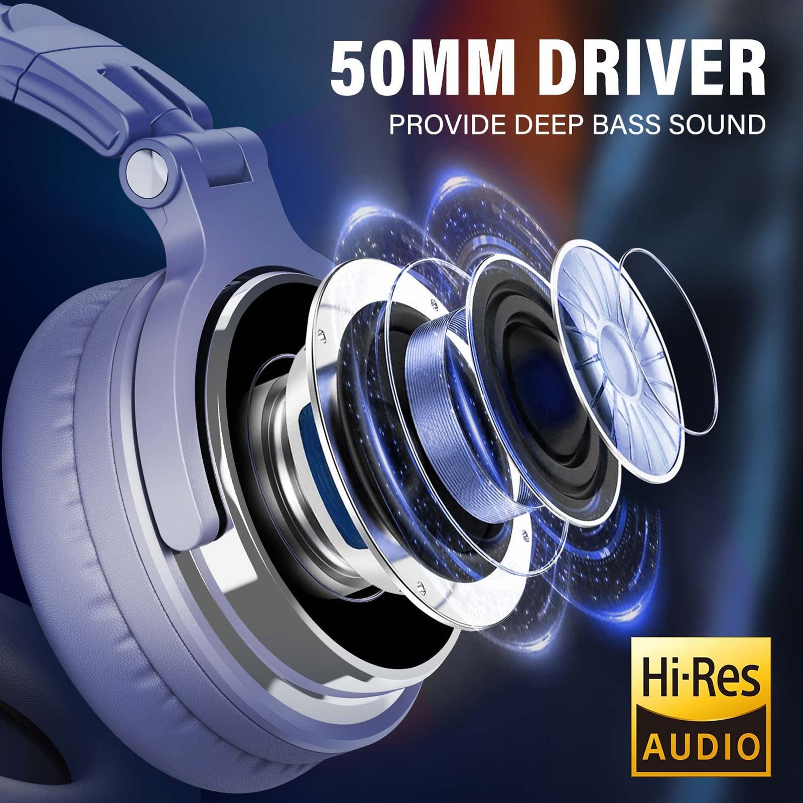 OneOdio Pro 10 PRO10WDLBL Wired Headphone with Mic (On Ear, Light Blue) OneOdio Pro 10 PRO10WDLBL Wired Headphone with Mic (On Ear, Light Blue)_4