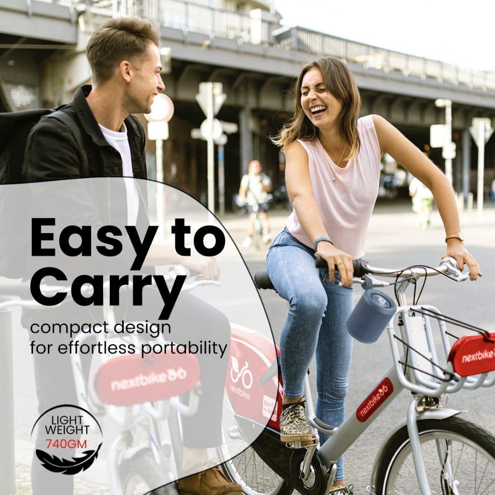 PORTRONICS SoundDrum P 20 Watts Portable Bluetooth Speaker (Multimedia Connectivity, POR-1579, Blue)_4