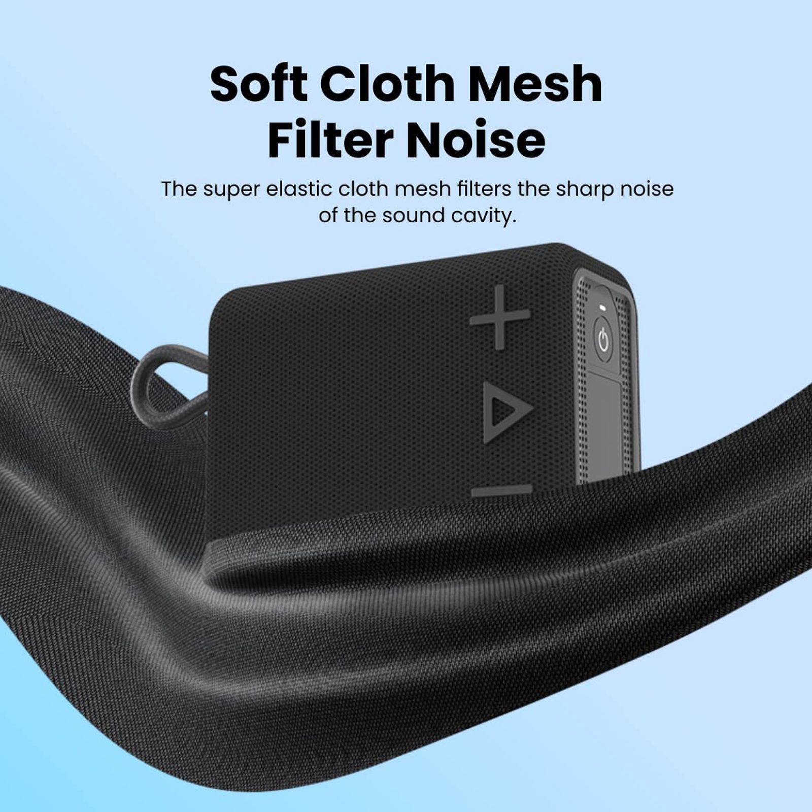 PORTRONICS Breeze 4 5W Portable Bluetooth Speaker (IPX6 Water Resistant, Impactful Audio Output, Mono Channel, Black)_6