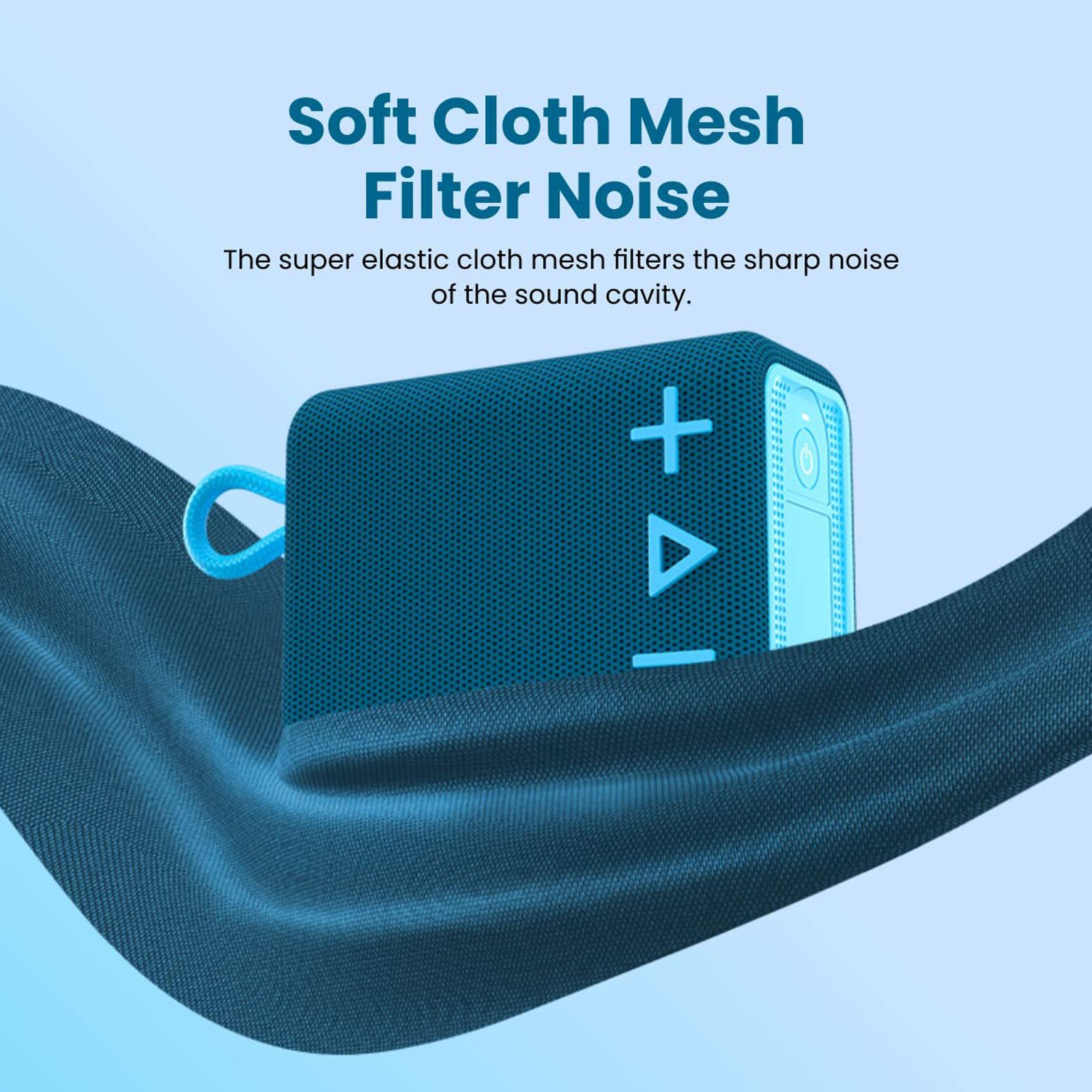 PORTRONICS Breeze 4 5 Watts Portable Bluetooth Speaker (IPX6 Water Resistant, POR-1587, Blue)_10