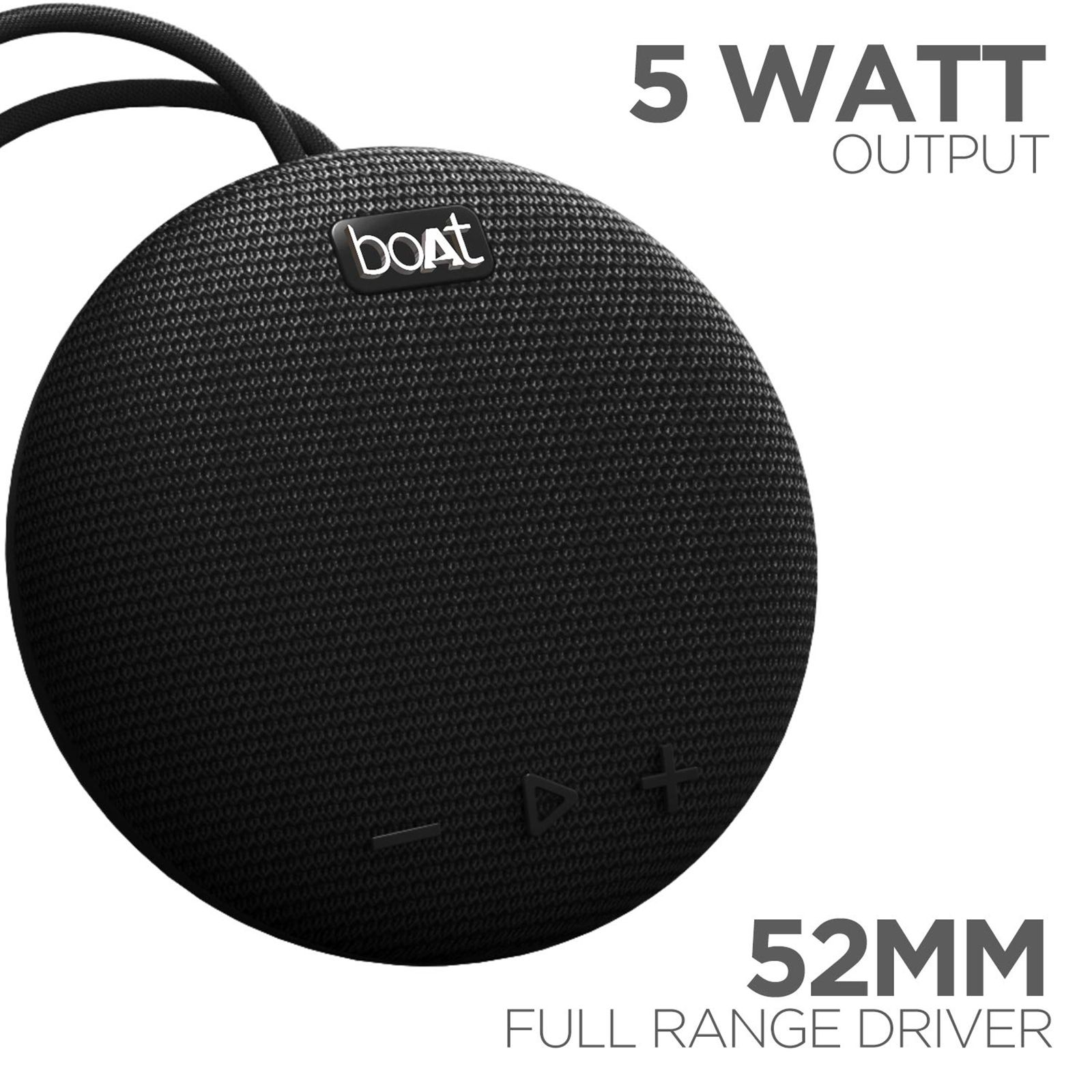 boAt Stone 190 5W Portable Bluetooth Speaker (IPX7 Water & Dust Resistant, Hands Free Calling, Mono Channel, Black)_6