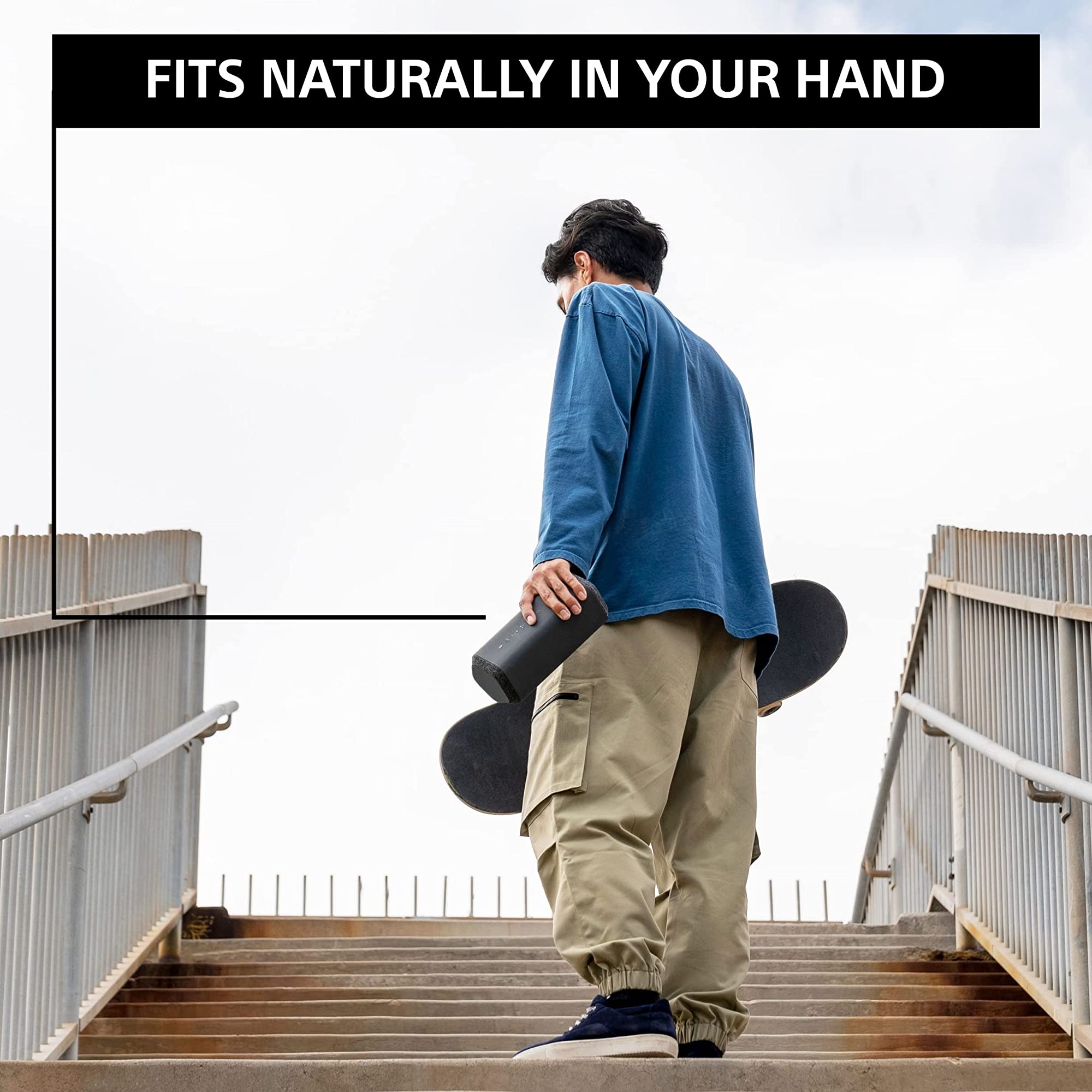 SONY X-Series 7.5W Portable Bluetooth Speaker (IP67 Water Resistant, Gesture Control, 2.0 Channel, Blue)_7