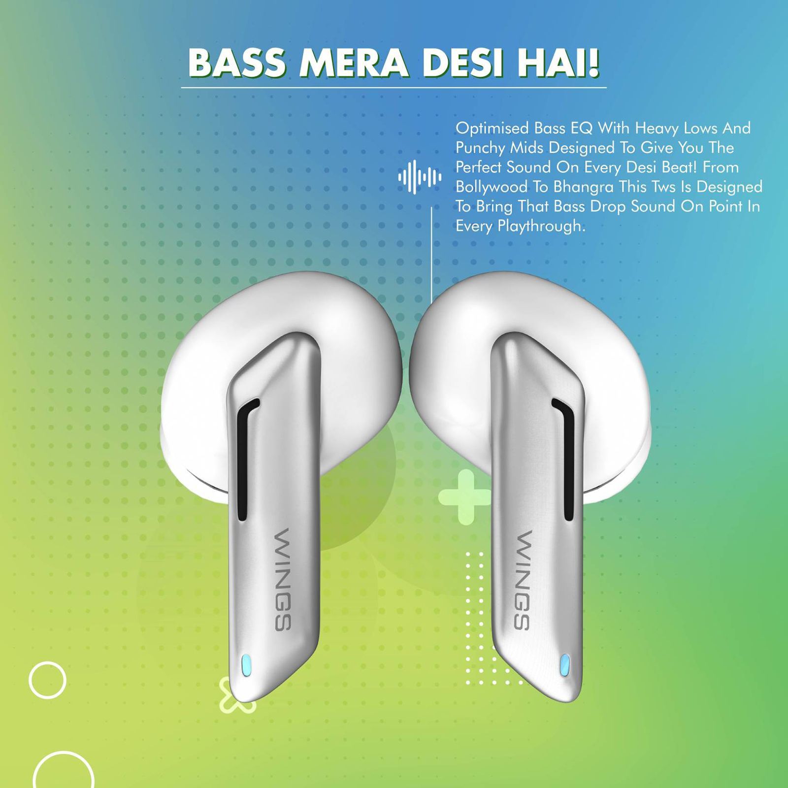 WINGS Beatpods TWS Earbuds with Passive Noise Cancellation (Upto 20 Hours Playback, White)_12