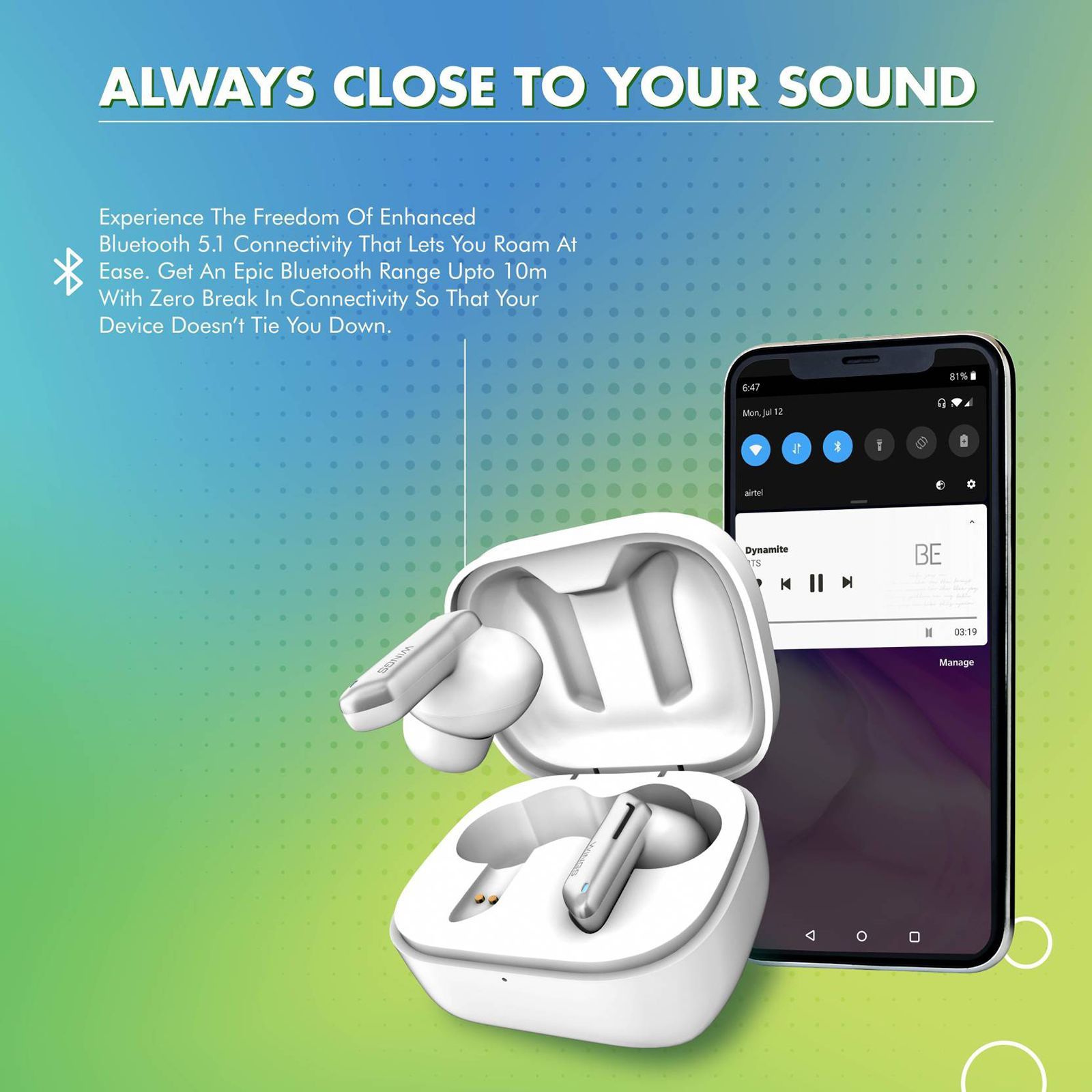 WINGS Beatpods TWS Earbuds with Passive Noise Cancellation (Upto 20 Hours Playback, White)_14