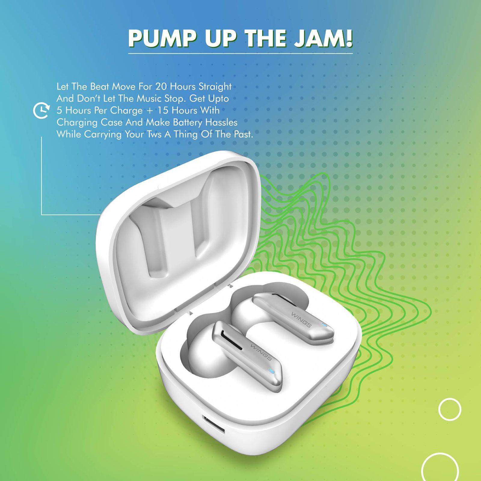 WINGS Beatpods TWS Earbuds with Passive Noise Cancellation (Upto 20 Hours Playback, White)_15