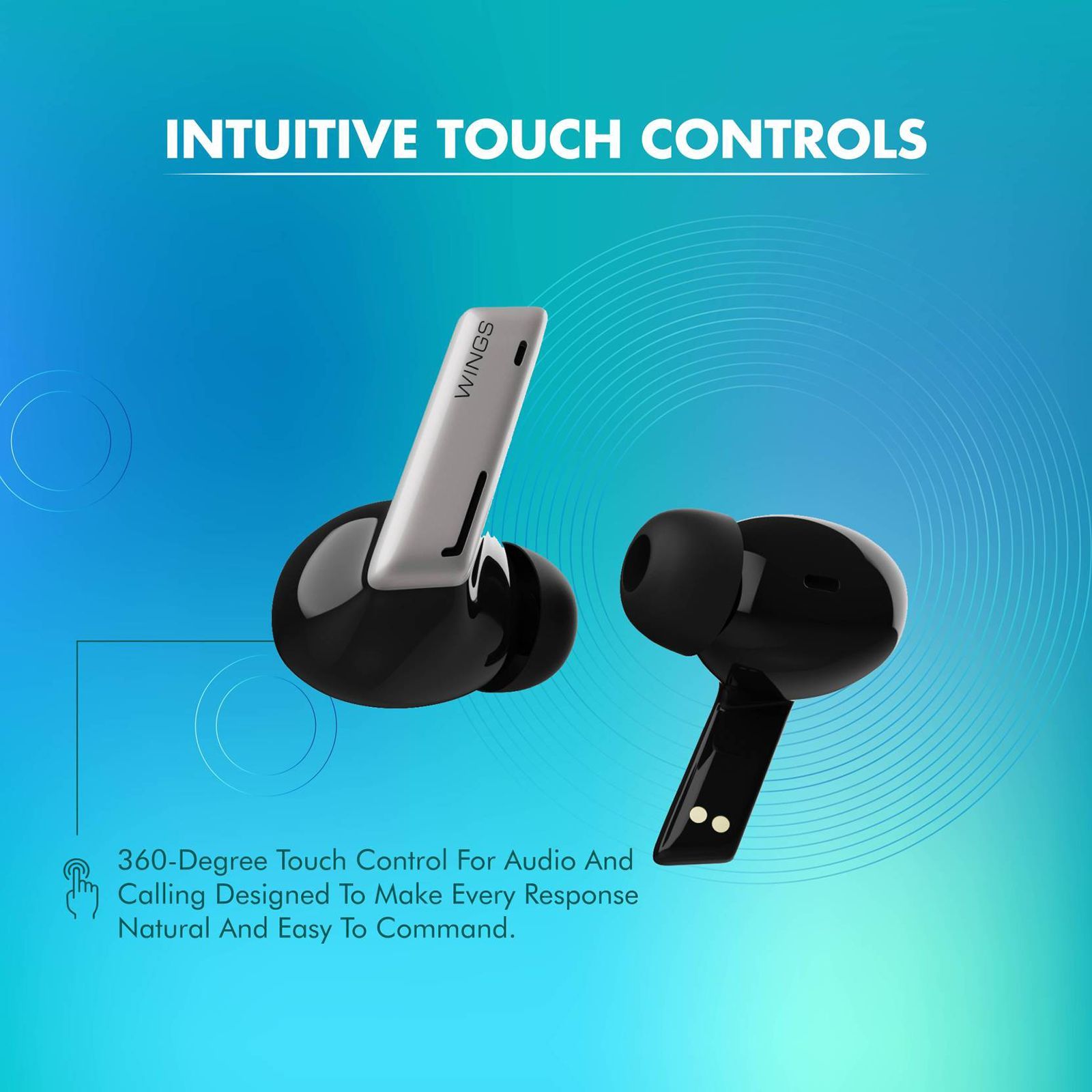 WINGS Beatpods TWS Earbuds with Active Noise Cancellation (Upto 20 Hours Playback, Black) WINGS Beatpods TWS Earbuds with Active Noise Cancellation (Upto 20 Hours Playback, Black)_13