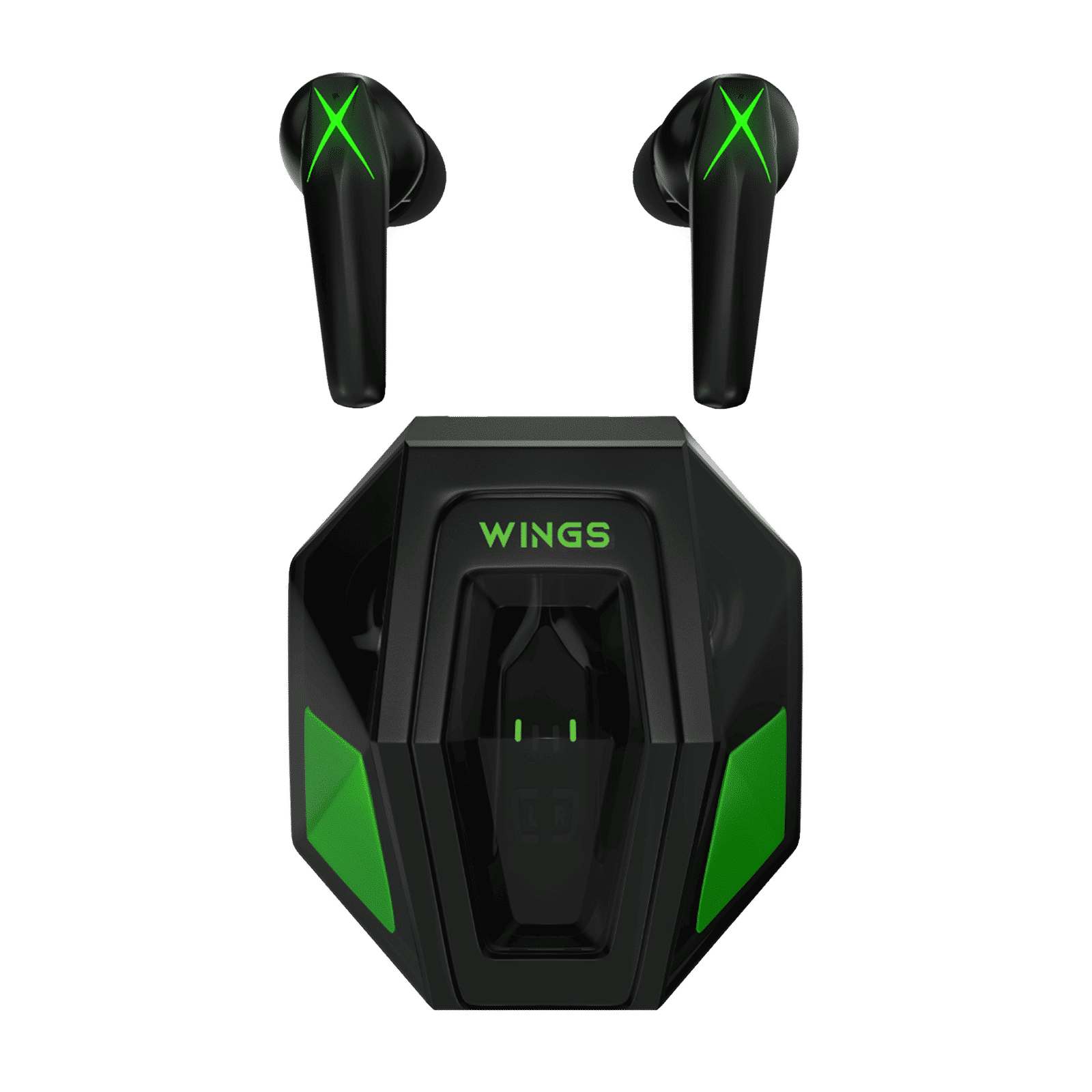 WINGS X-Fire TWS Earbuds with Environmental Noise Cancellation (IPX5 Water & Sweat Resistant, Dedicated Game Mode, Black)_1