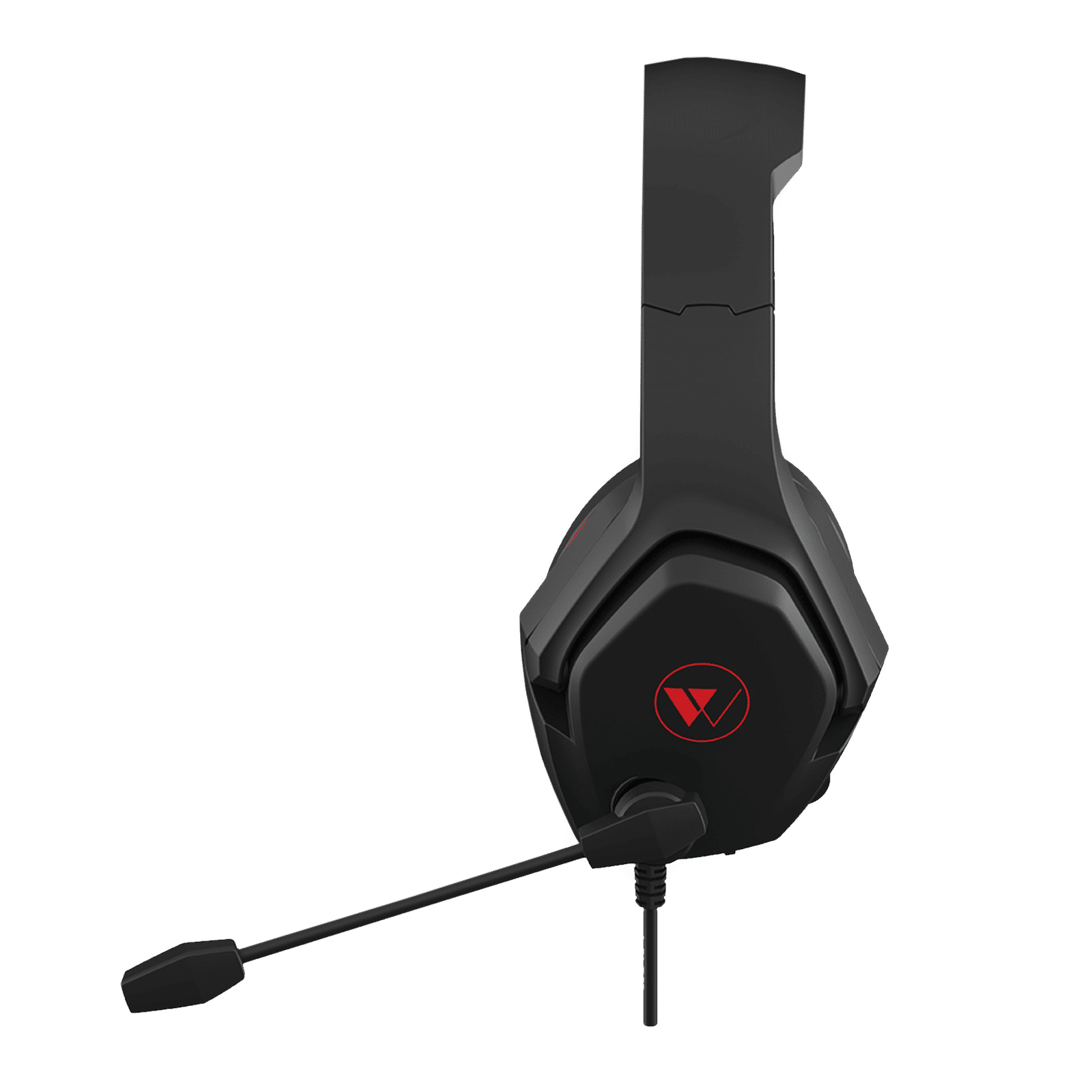 WINGS Vader 100 Wired Gaming Headset with Noise Isolation (3D Surround Sound, On Ear, Black & Red)_7