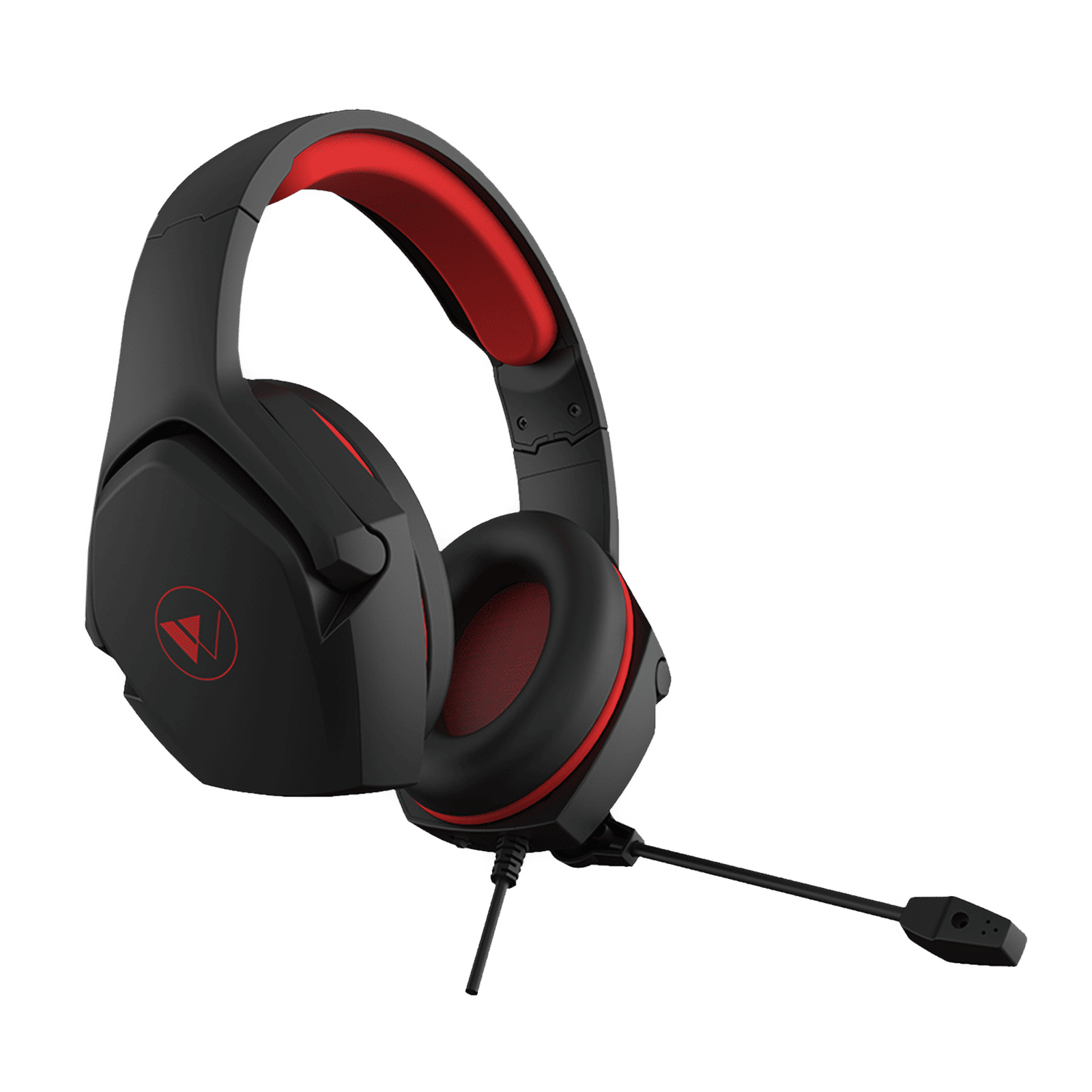 WINGS Vader 100 Wired Gaming Headset with Noise Isolation (3D Surround Sound, On Ear, Black & Red)_3