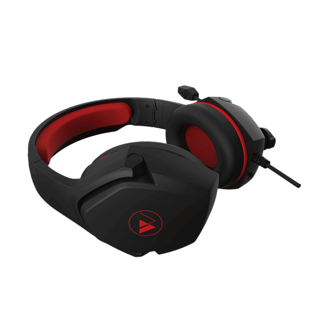WINGS Vader 100 Wired Gaming Headset with Noise Isolation (3D Surround Sound, On Ear, Black & Red)_4