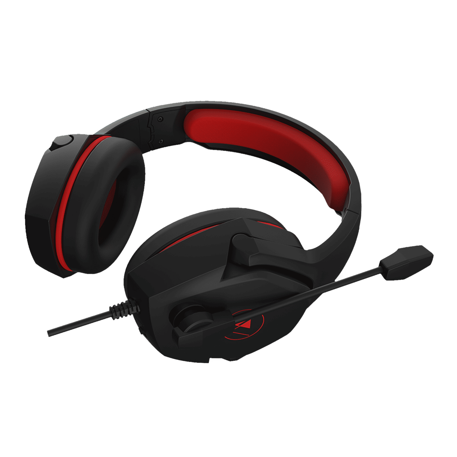 WINGS Vader 100 Wired Gaming Headset with Noise Isolation (3D Surround Sound, On Ear, Black & Red)_5