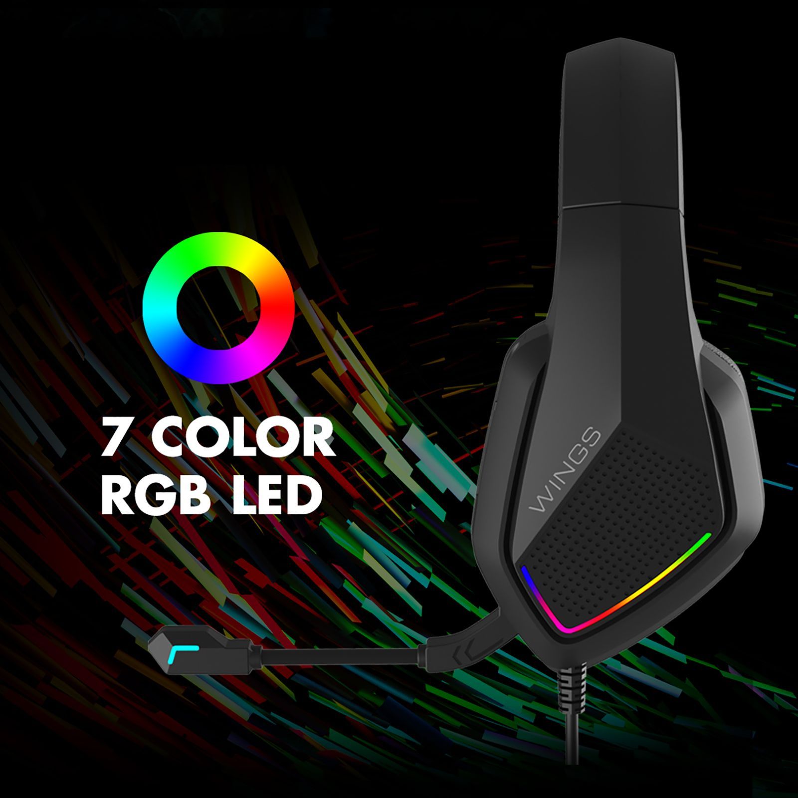 WINGS Vader 200 Wired Gaming Headset with Noise Isolation (3D Surround Sound, On Ear, Black)_12