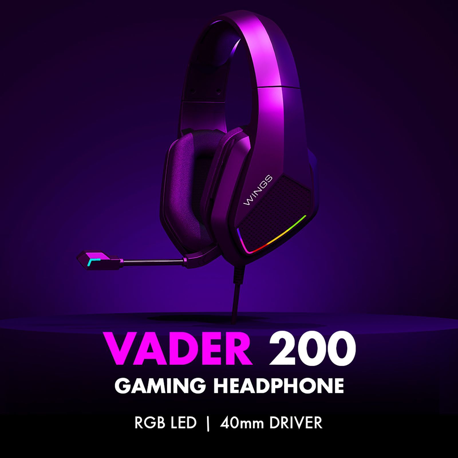 WINGS Vader 200 Wired Gaming Headset with Noise Isolation (3D Surround Sound, On Ear, Black)_14