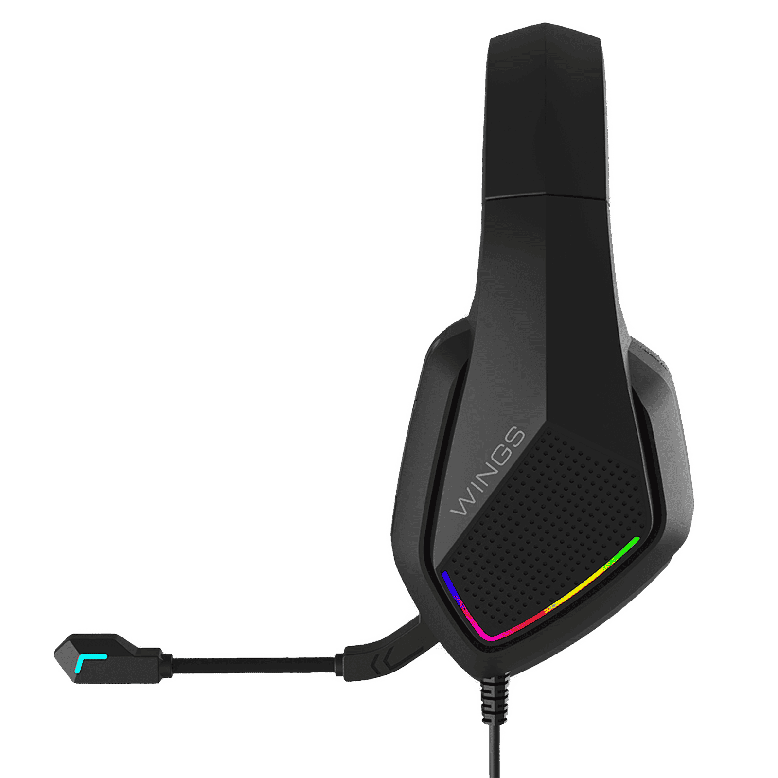 WINGS Vader 200 Wired Gaming Headset with Noise Isolation (3D Surround Sound, On Ear, Black)_5