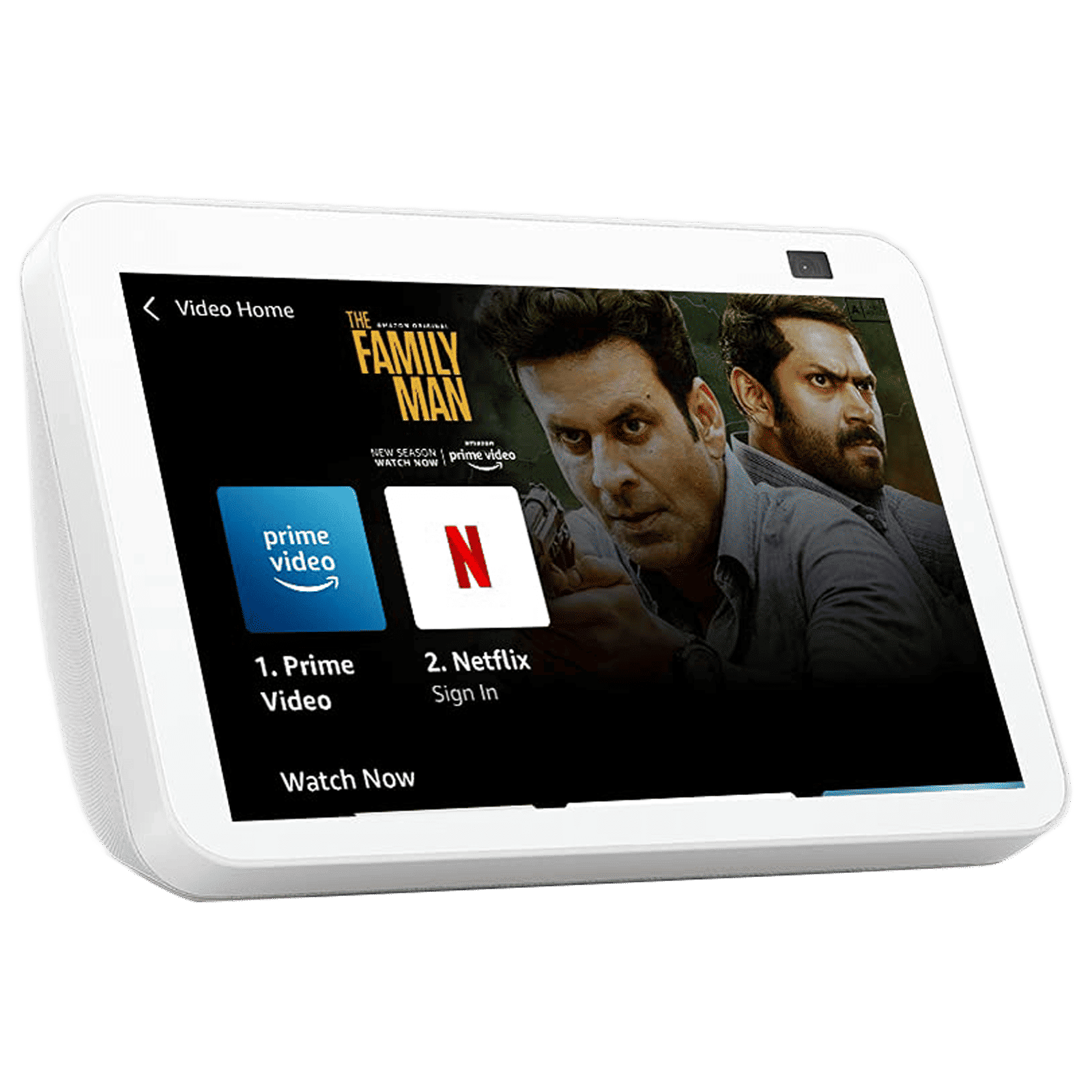 amazon Echo Show 8 (2nd Gen) with Built-in Alexa Smart Wi-Fi Speaker (Passive Bass Radiator Neodymium Speakers, White)_1