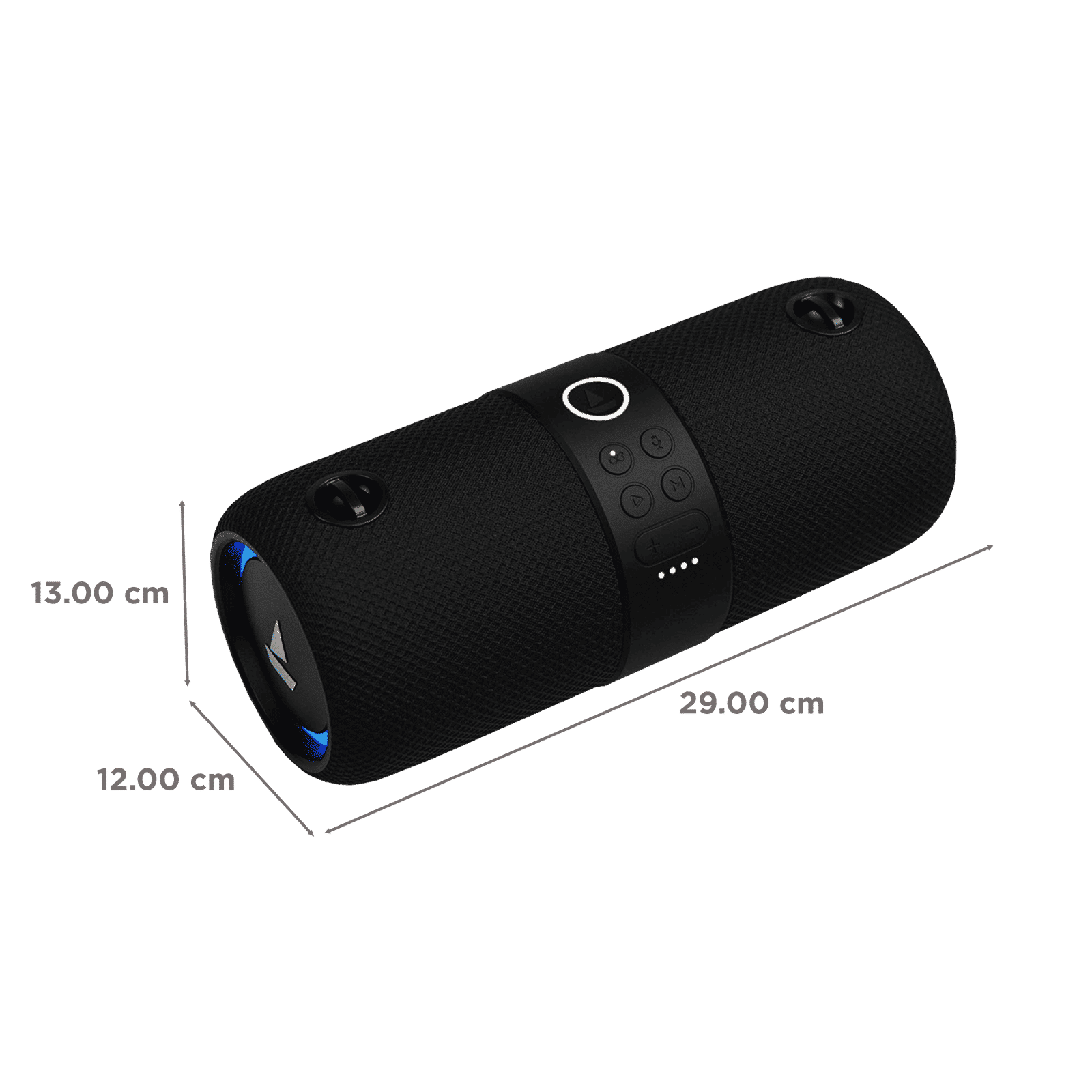 boAt Stone 1208 14W Portable Bluetooth Speaker (IPX7 Water Resistant, Siri & Google Voice Assistant, Stereo Channel, Black)_2